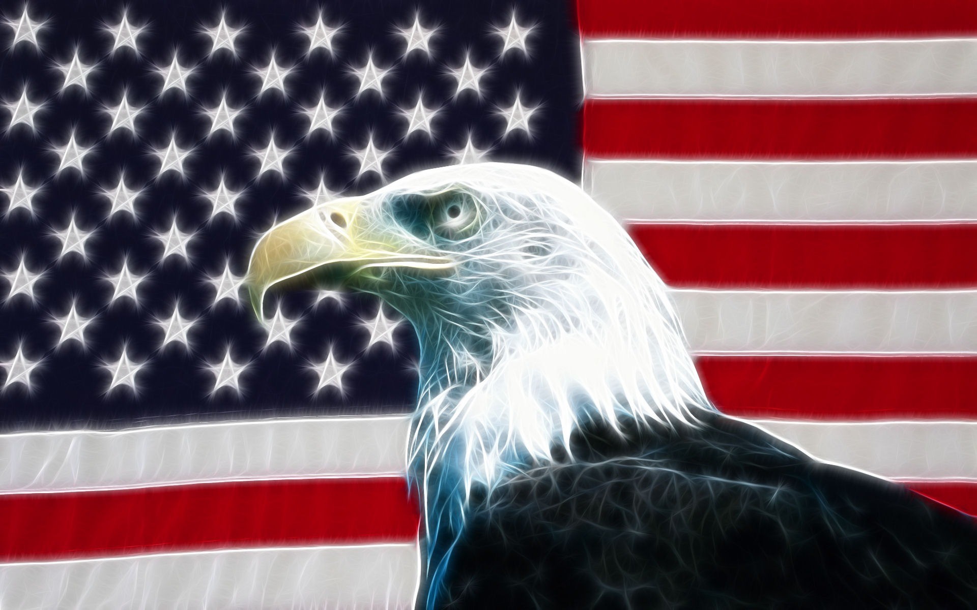 1920x1200 Eagle USA Flag Wallpaper Desktop