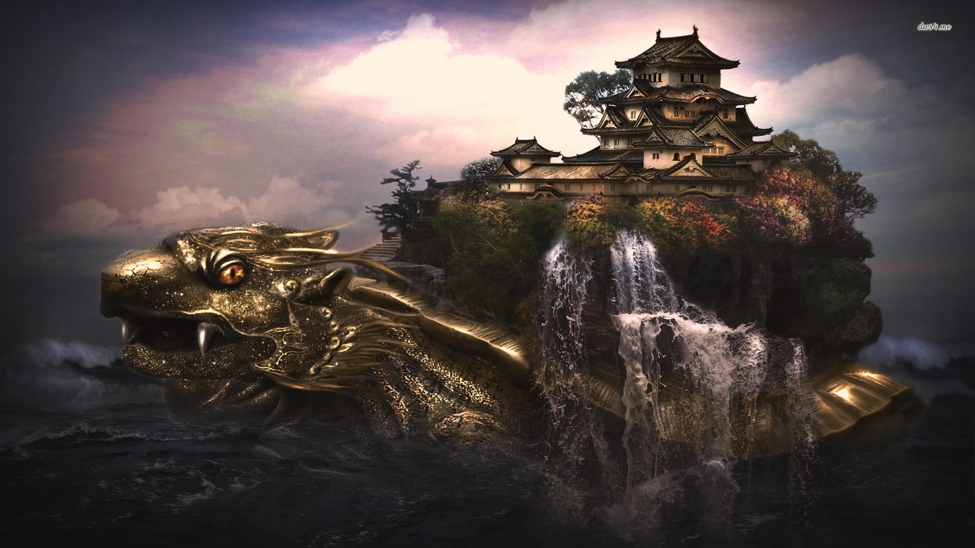 1920x1080 Name: 18727-dragon-carrying-the-temple--digital-