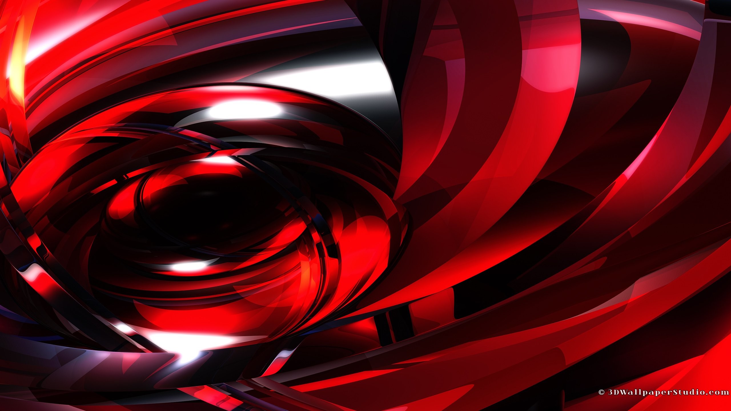 2560x1440 Glowing red abstract wallpaper in  screen resolution