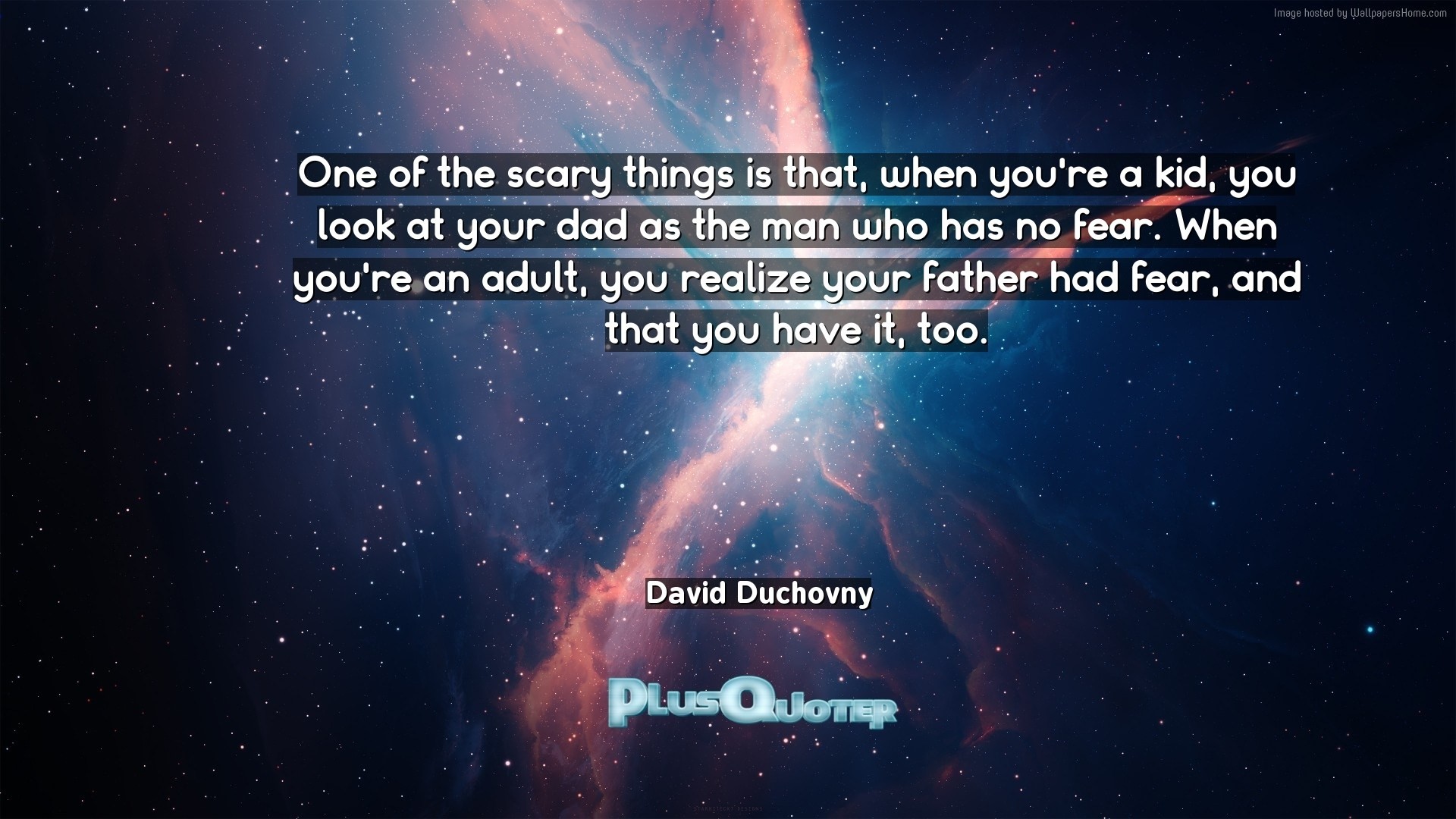 1920x1080 Download Wallpaper with inspirational Quotes- "One of the scary things is  that, when