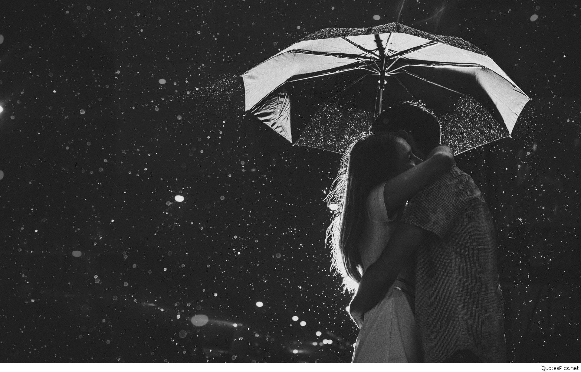1920x1230 ... love-couple-in-rain-black-and-white-wallpaper ...