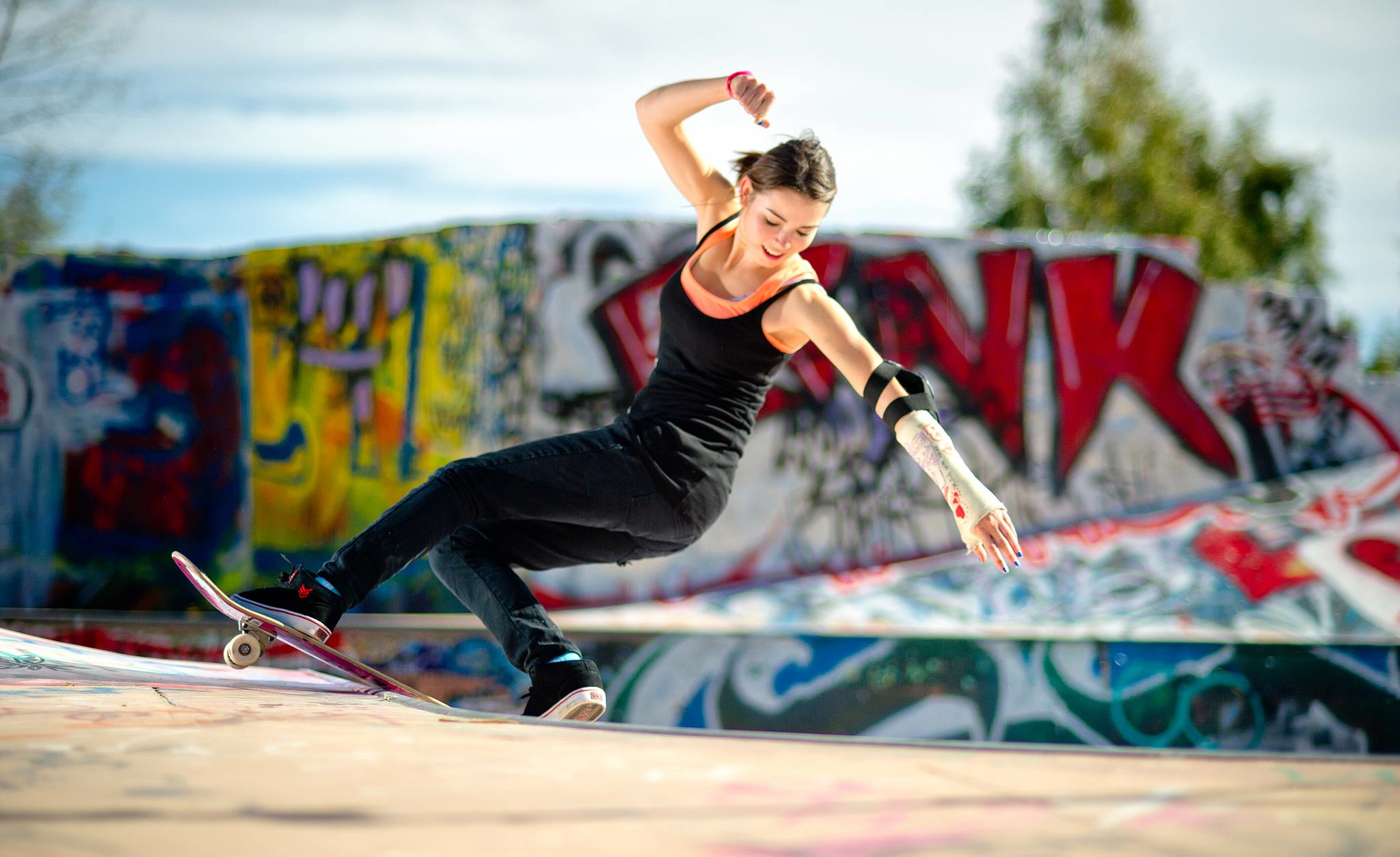 2048x1254 ... Swag Girl With Skateboard Girl Skateboard Girls Picture Amazing Skateboard  Girls Wallpaper ...