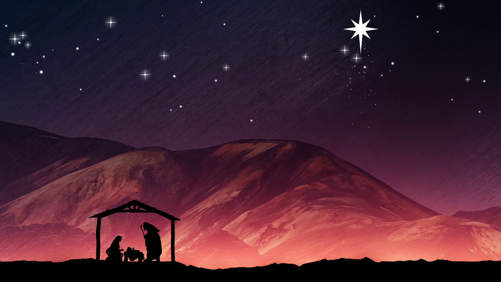 1920x1080 Christmas Nativity Background. Mary, Joseph And Baby Jesus In A Manger  Motion Background - VideoBlocks