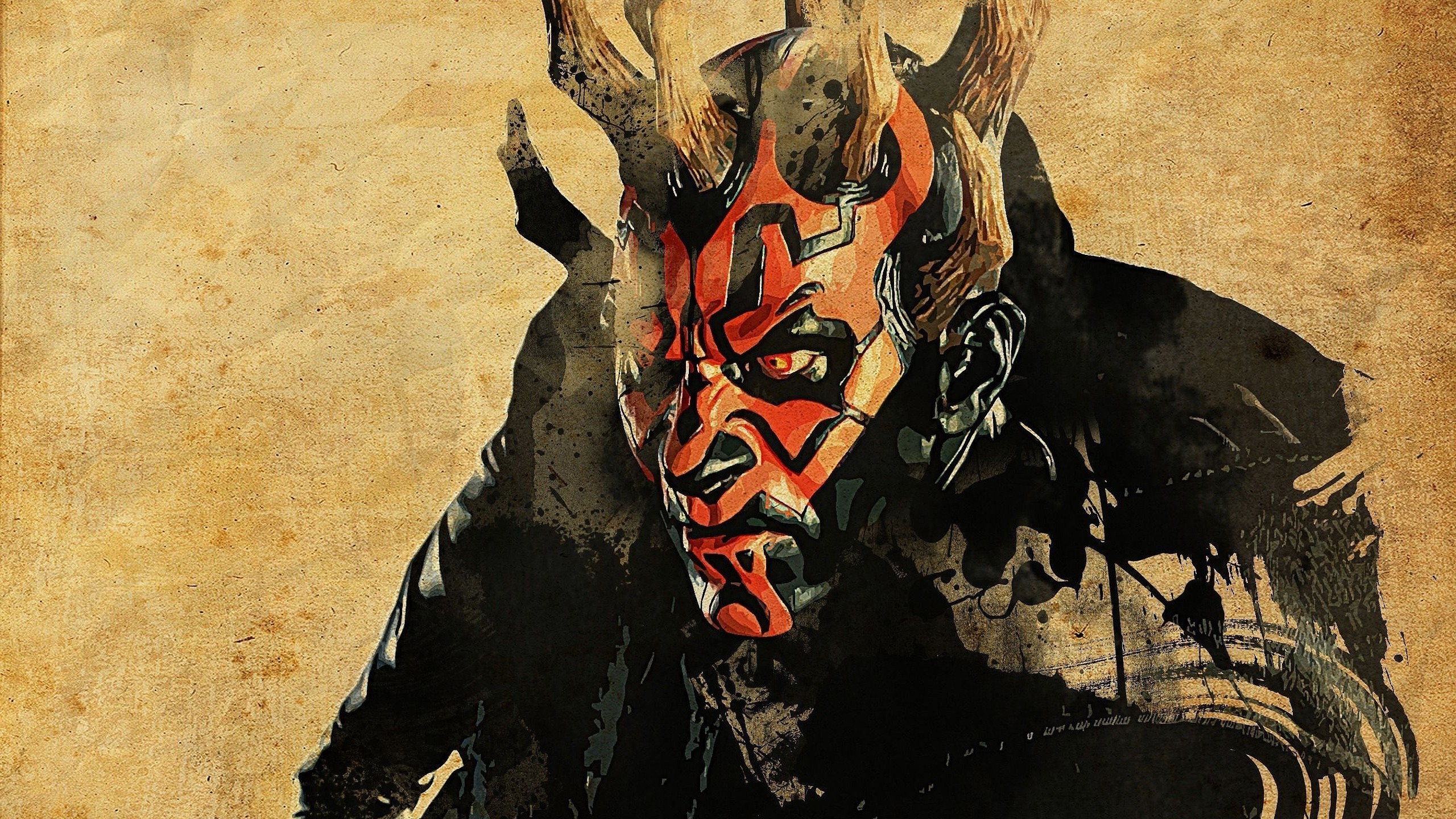 2560x1440 Star Wars, Darth Maul, Artwork, Movies, Horns Wallpapers HD / Desktop and  Mobile Backgrounds