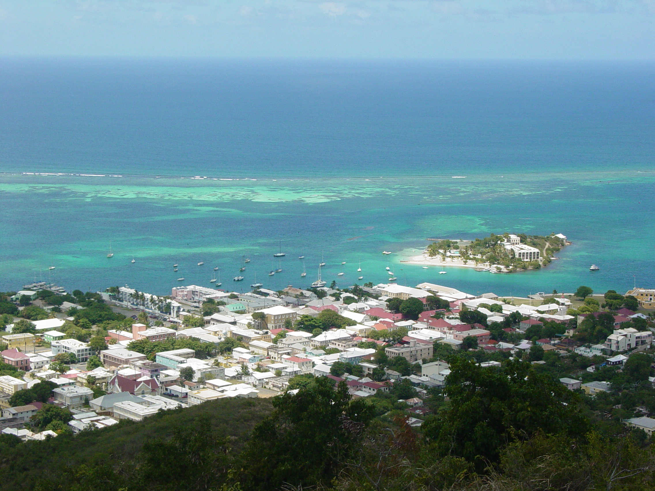 2272x1704 File:Christiansted, US Virgin Islands, from Recovery Hill.jpg