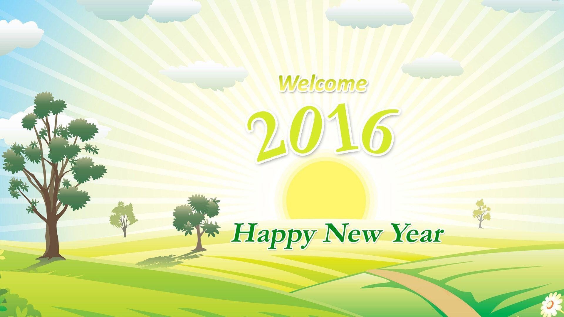 1920x1080 Happy New Year welcome 2016 wallpaper – Free full hd wallpapers .