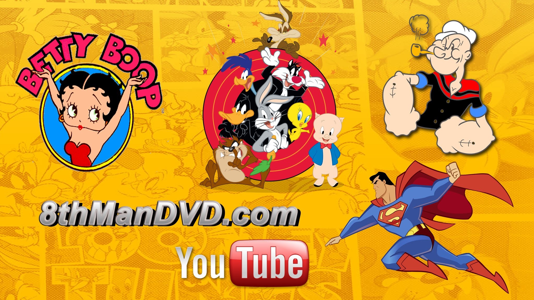 2048x1152 BIGGEST CARTOON COMPILATION: Looney Tunes, Donald Duck, Woody Woodpecker,  Popeye, Superman & More! - YouTube