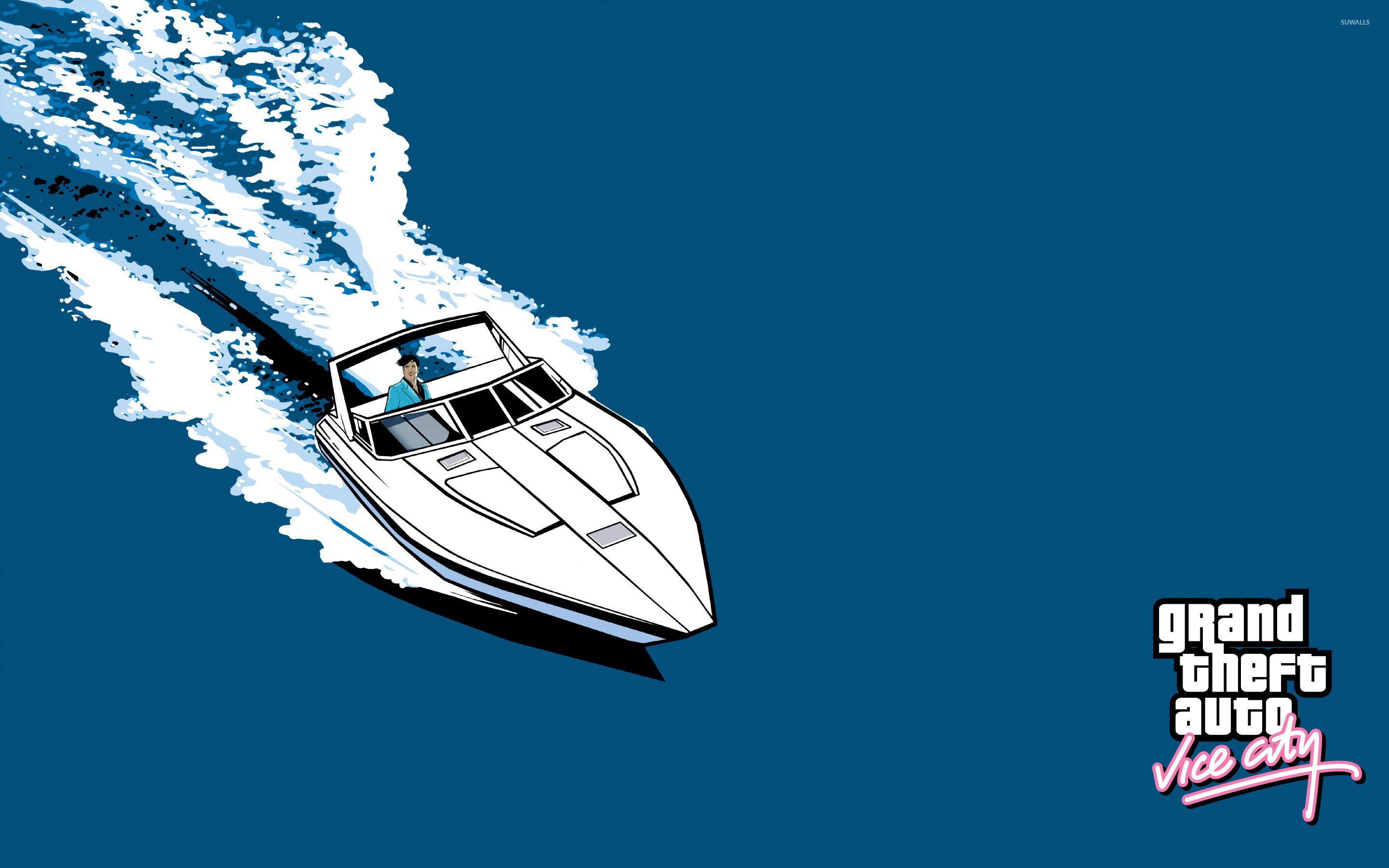 2880x1800 Yacht ride in Grand Theft Auto: Vice City wallpaper