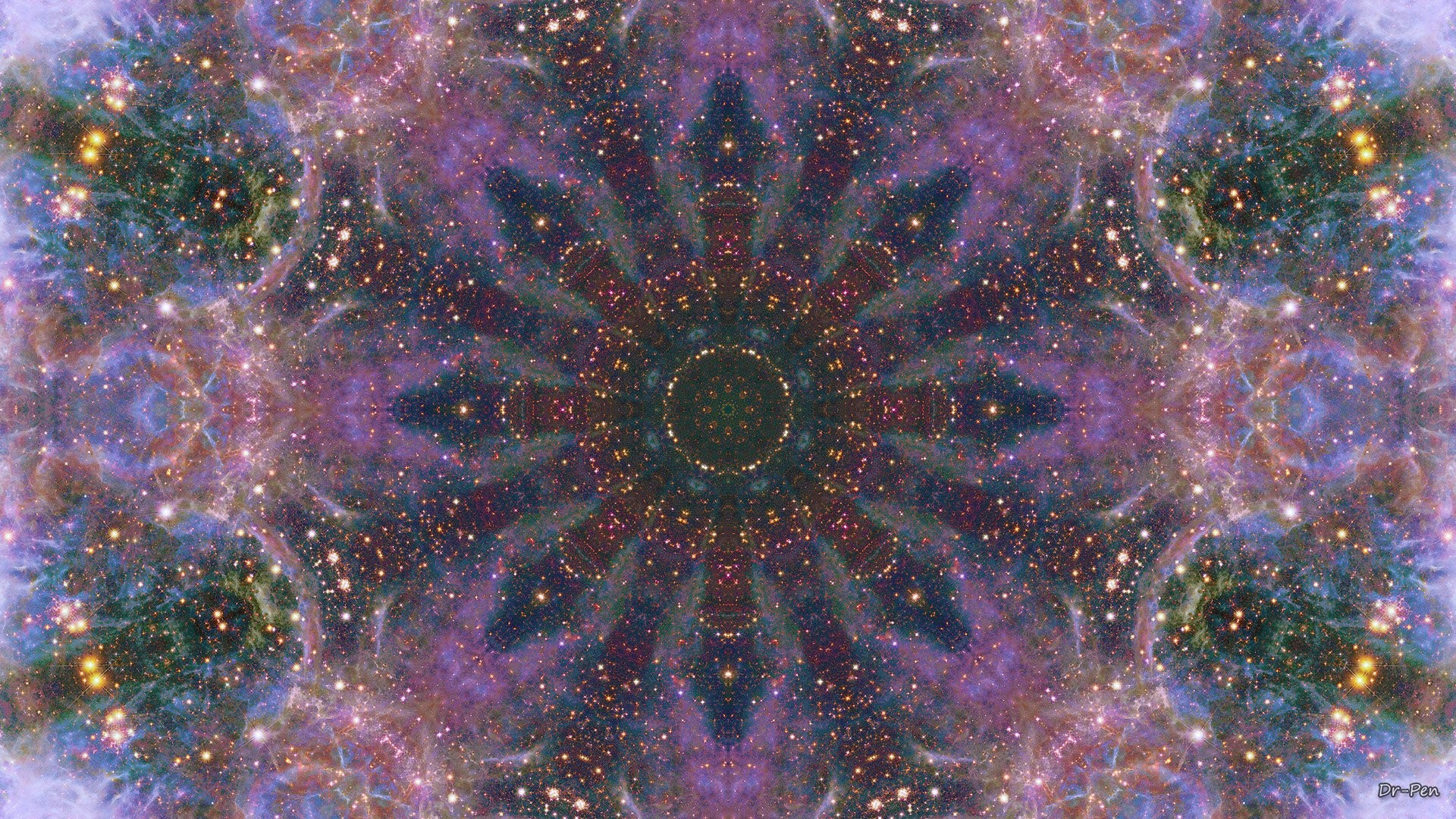 1920x1080 Abstract - Pattern Artistic Manipulation Digital Abstract Mandala Space  Galaxy Wallpaper