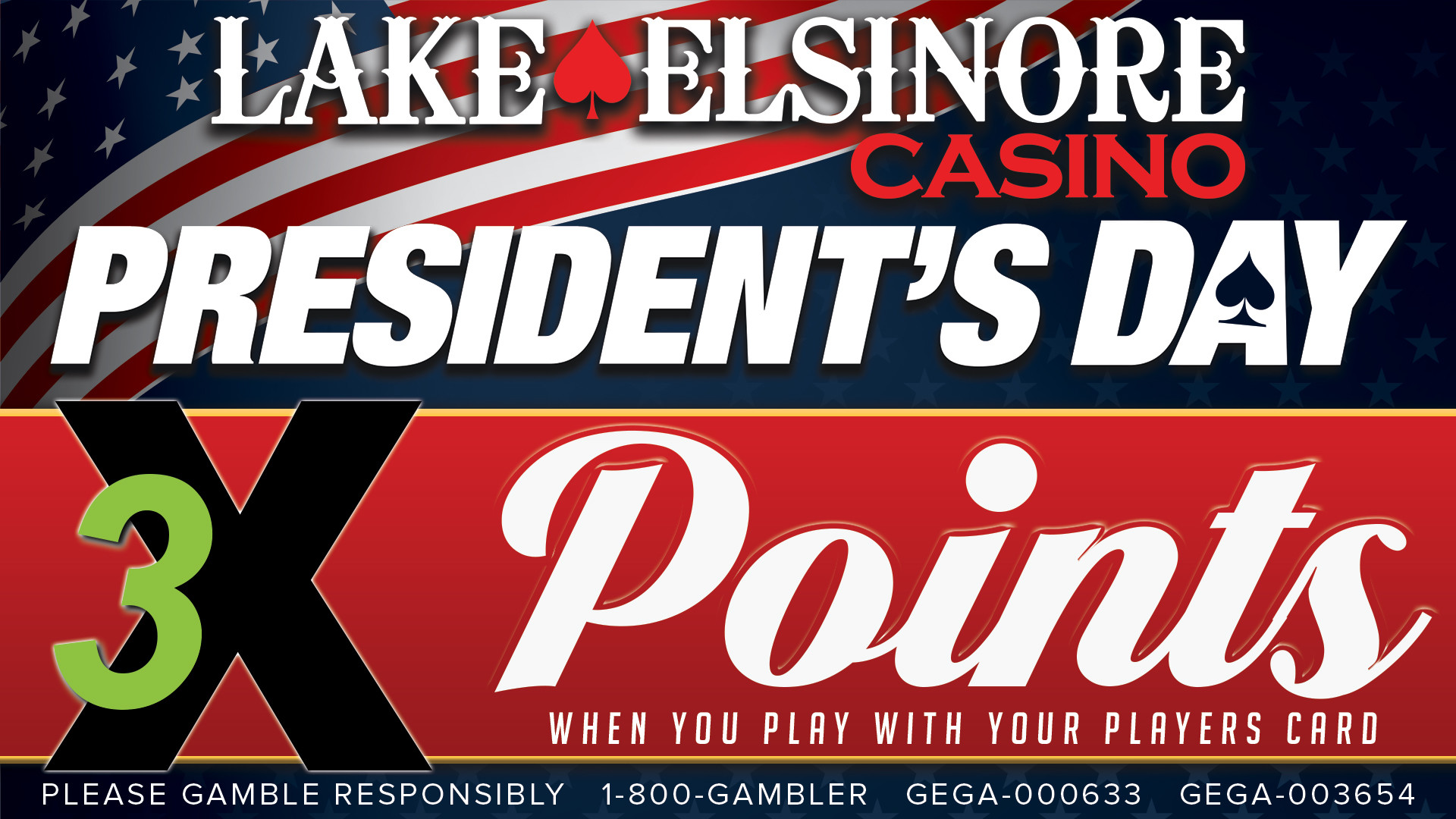 1920x1080 3X Points All Day – President's Day