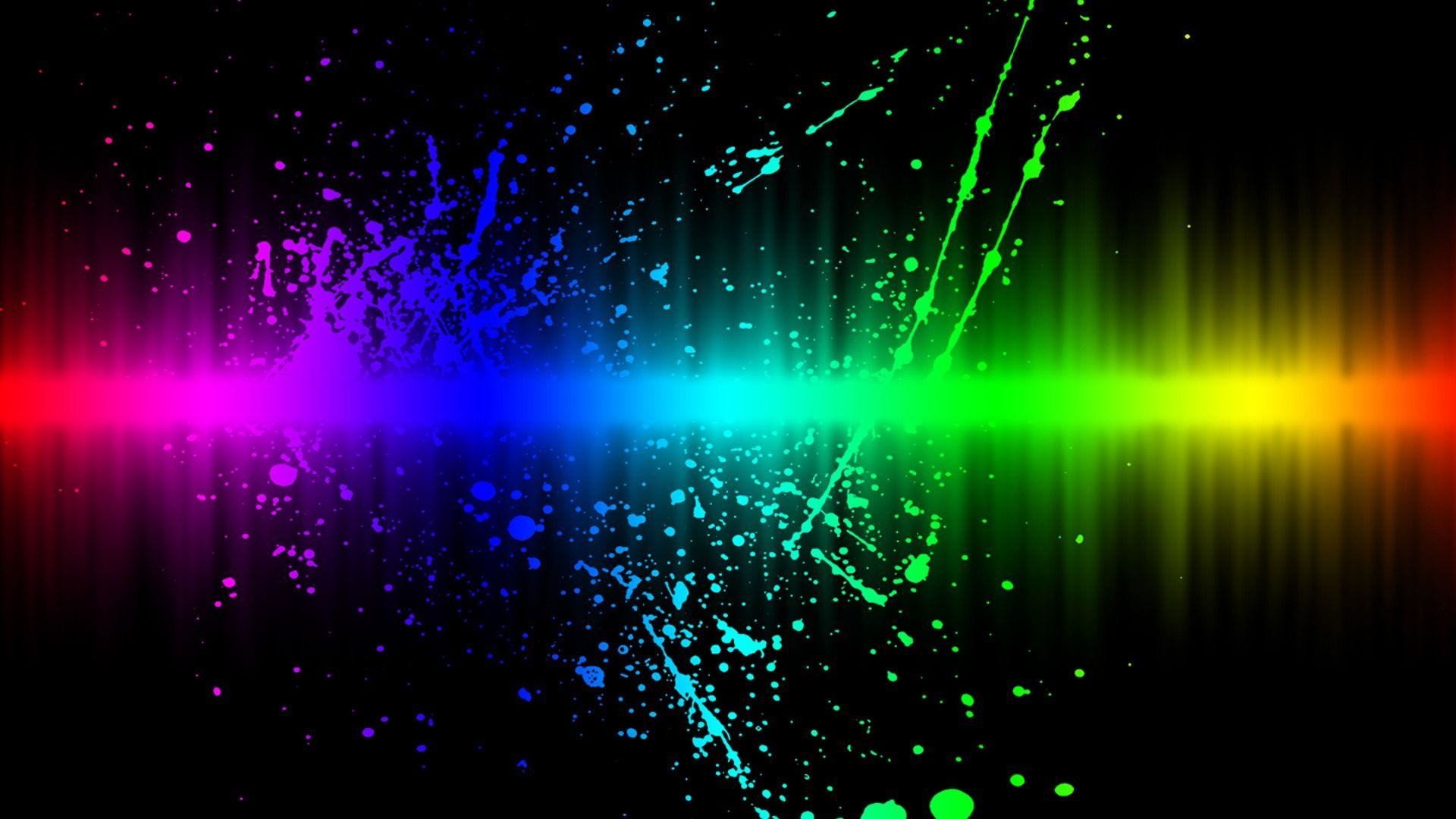 1920x1080 Explosion Neon Light Wallpapers