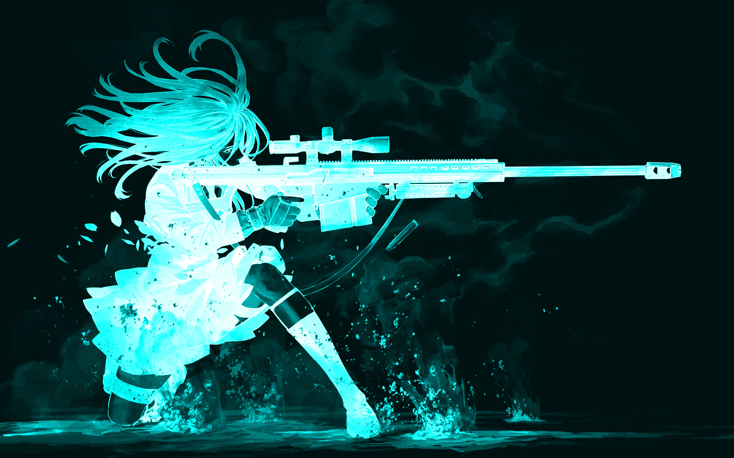 2560x1600 Anime - Original Anime Gun Wallpaper