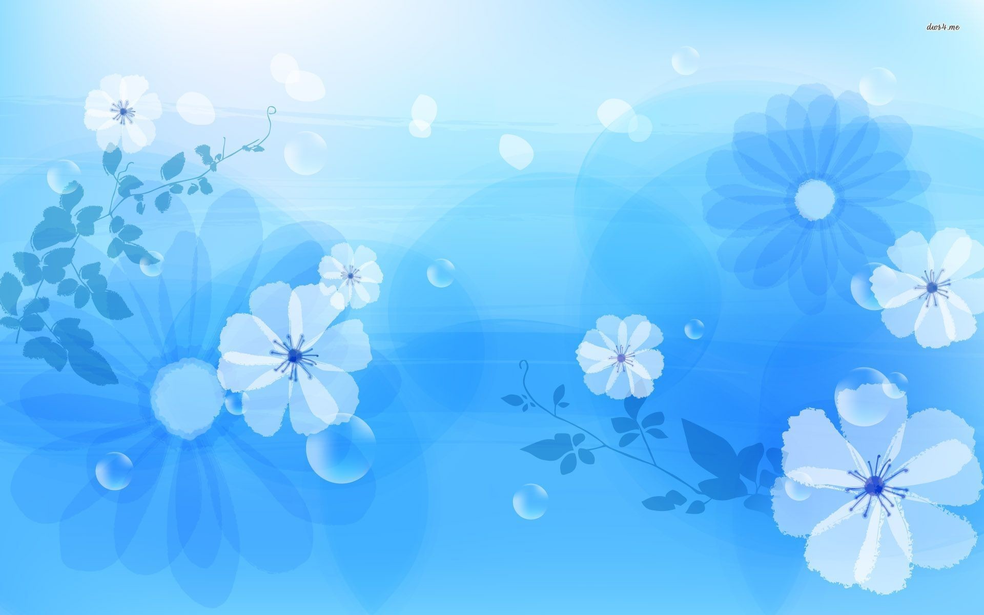 1920x1200 Blue Flower Wallpaper Picture