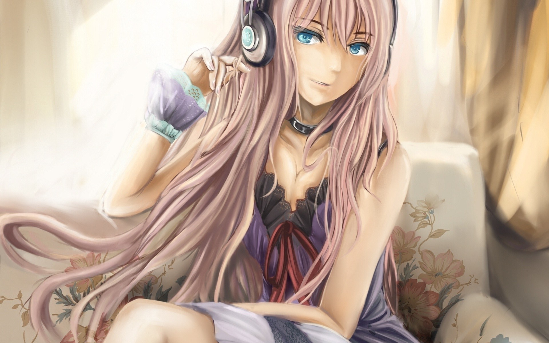 1920x1200 anime, Music, Vocaloid, Megurine Luka, Soft Shading Wallpapers HD / Desktop  and Mobile Backgrounds