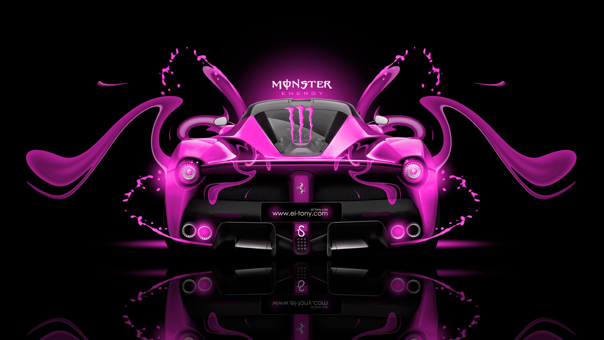 1920x1080 ... Monster-Energy-Laferrari-Fantasy-Pink-Plastic-Car-2014- ...