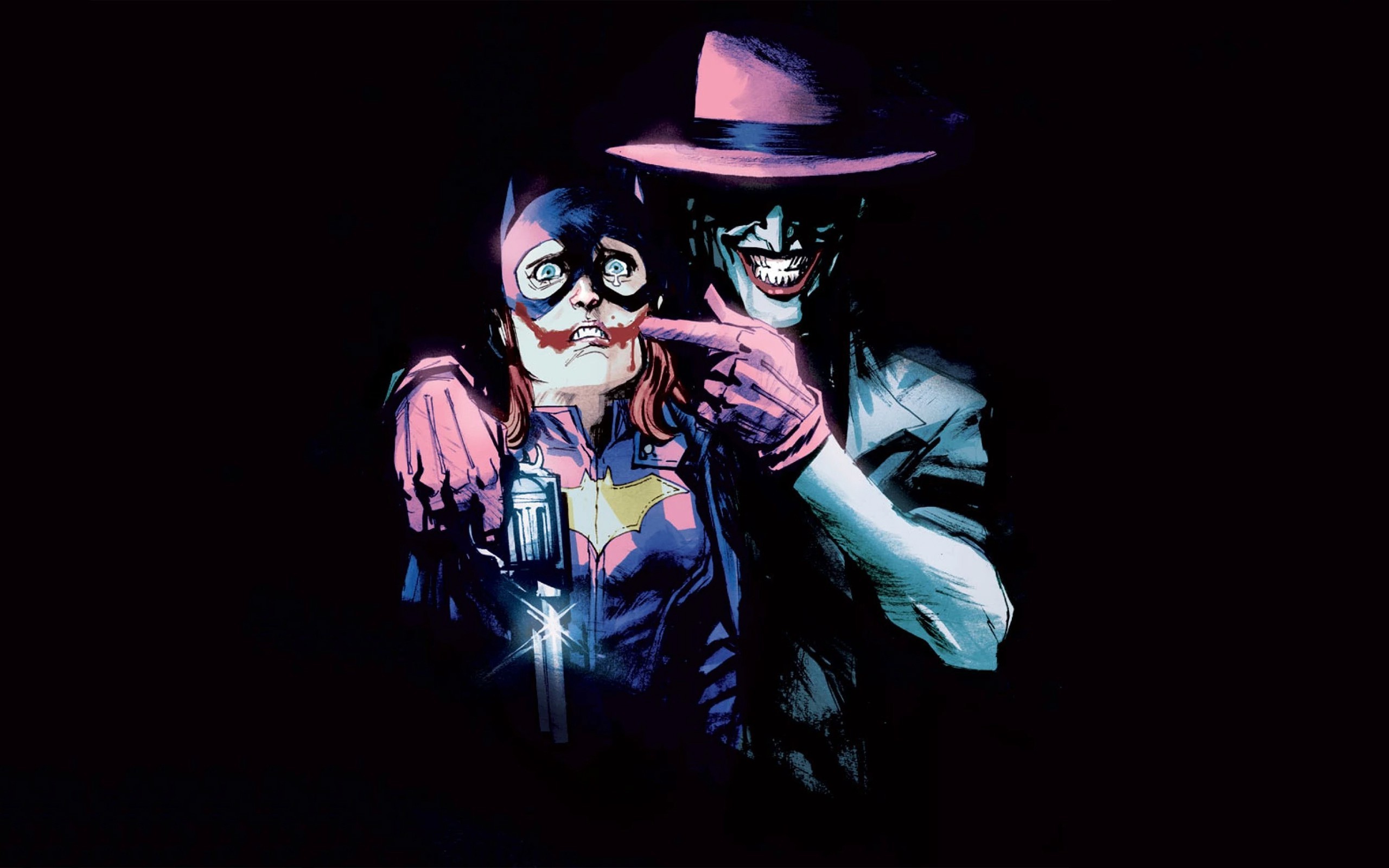 2560x1600 Joker, Batgirl, DC Comics