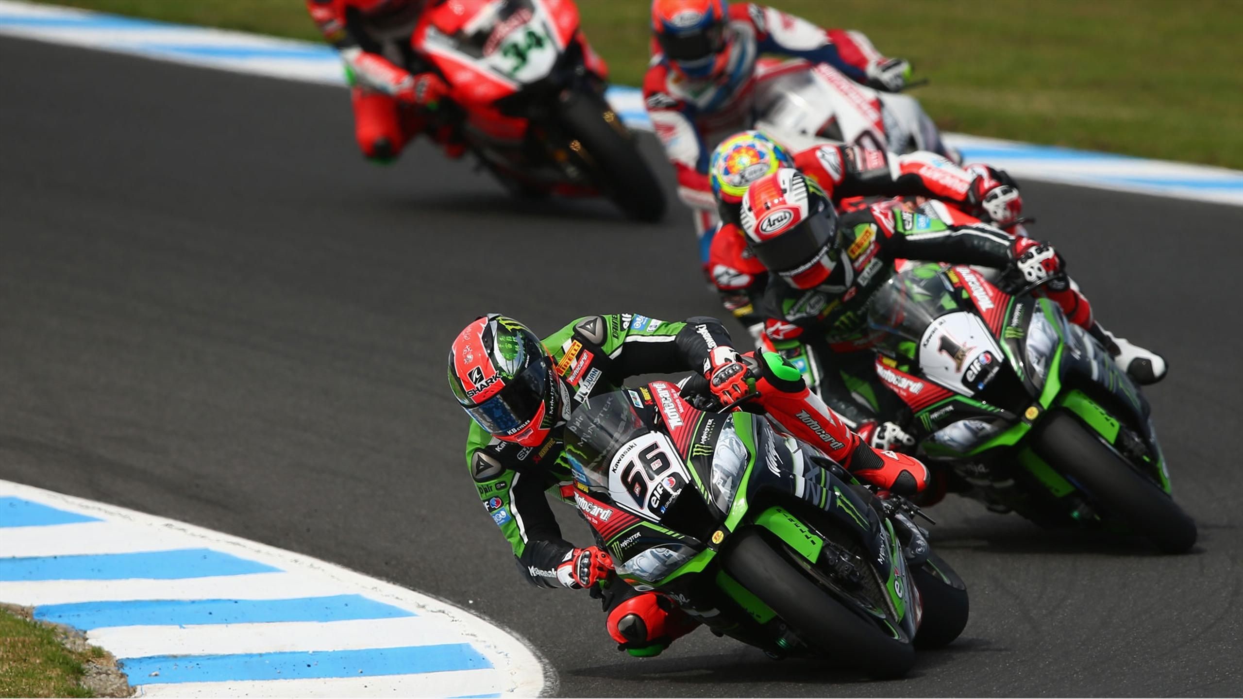 2560x1440 Jonathan Rea strengthened his grip on the World Superbikes title with a  comfortable win in Race 1 in Portugal.