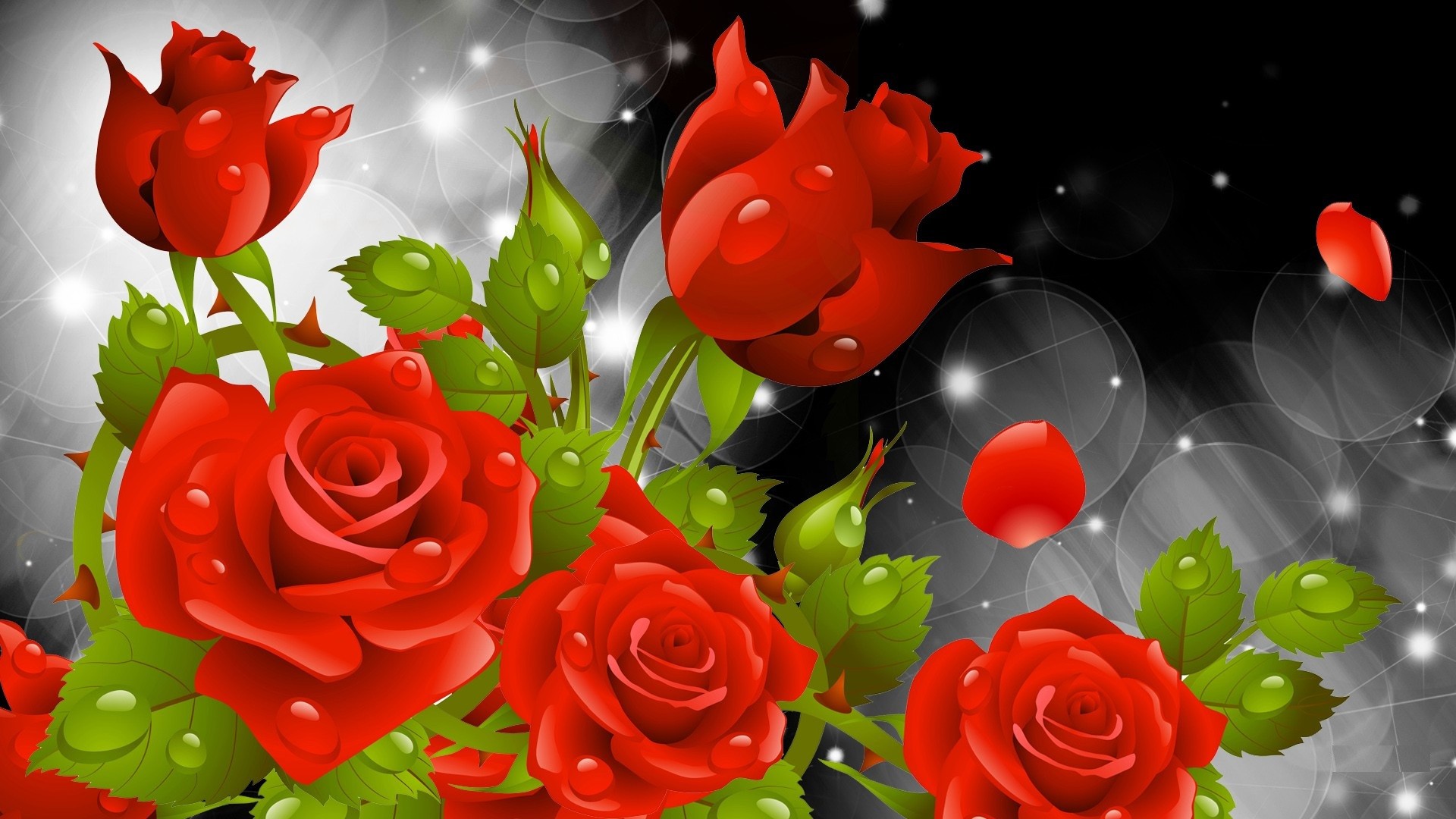 1920x1080 Red Flower Wallpapers Phone