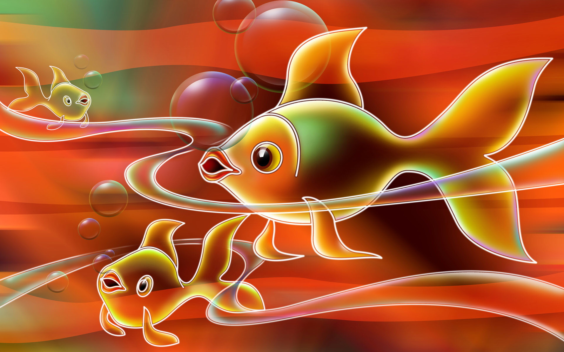 1920x1200 fish hd wallpaper free download 3D