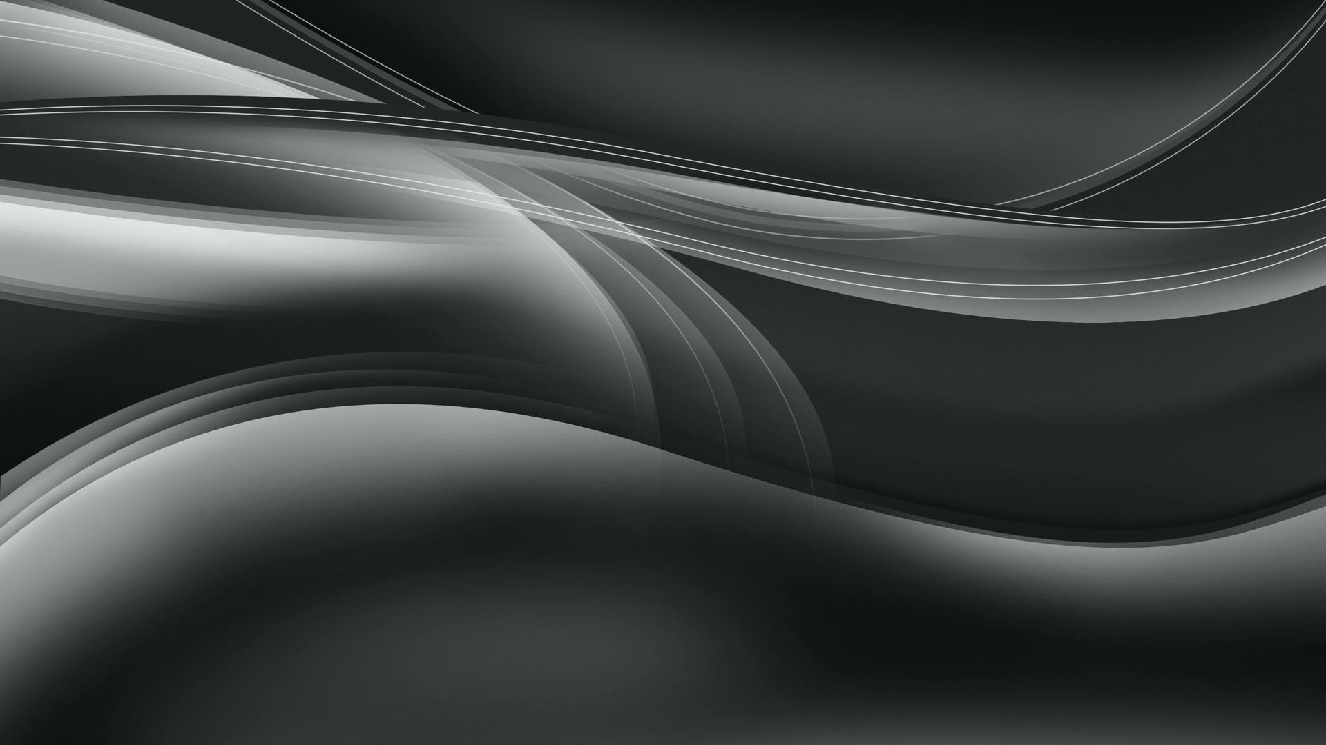 1920x1080 Silver Curves Hd Abstract Wallpaperblack White And Pink Flower Wallpaper  Black