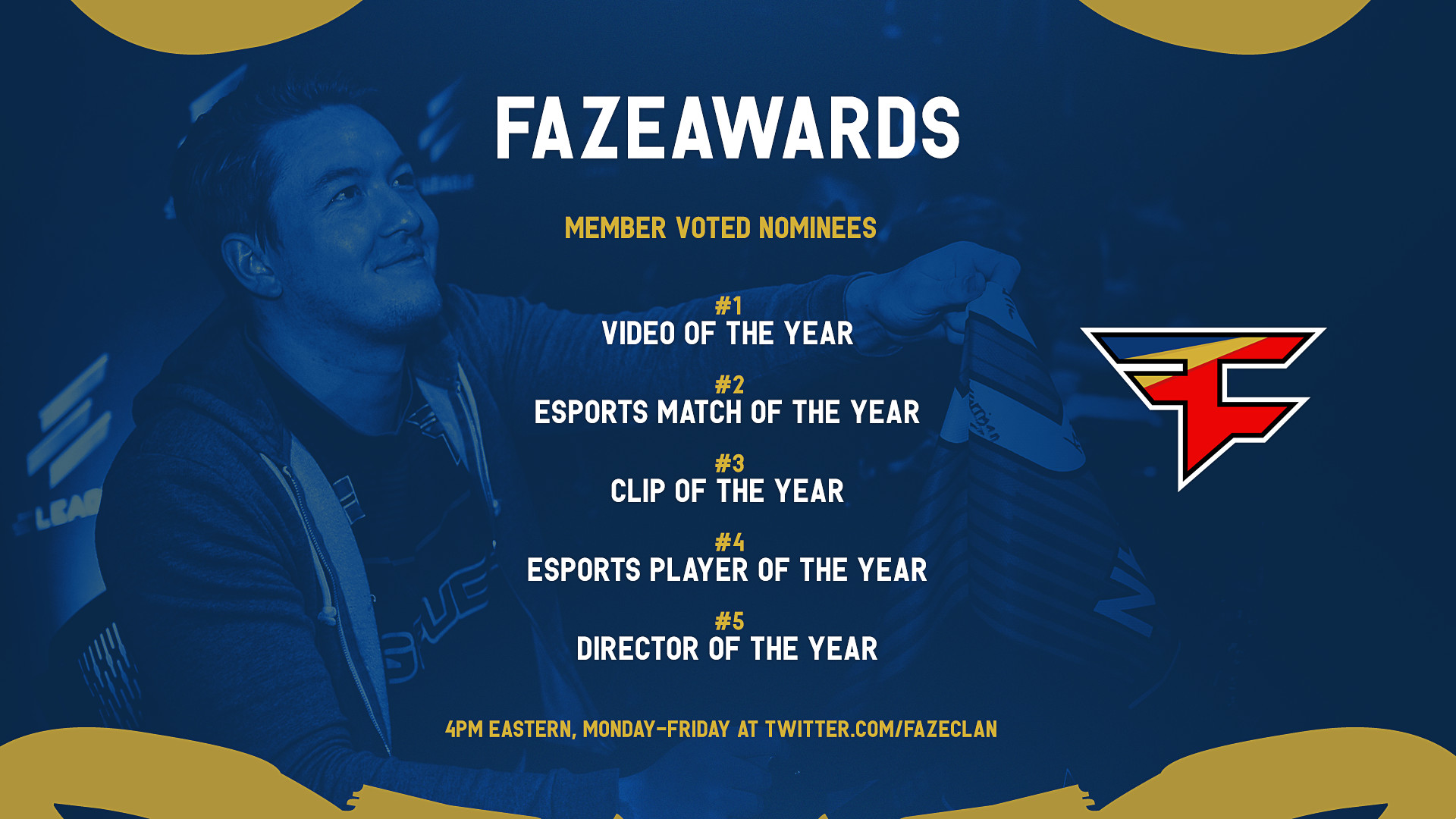 1920x1080 FaZe Clan on Twitter: "Voting for the #FaZeAwards is ready to open! Come  back here each day this week to help us decide a winner in the following ...