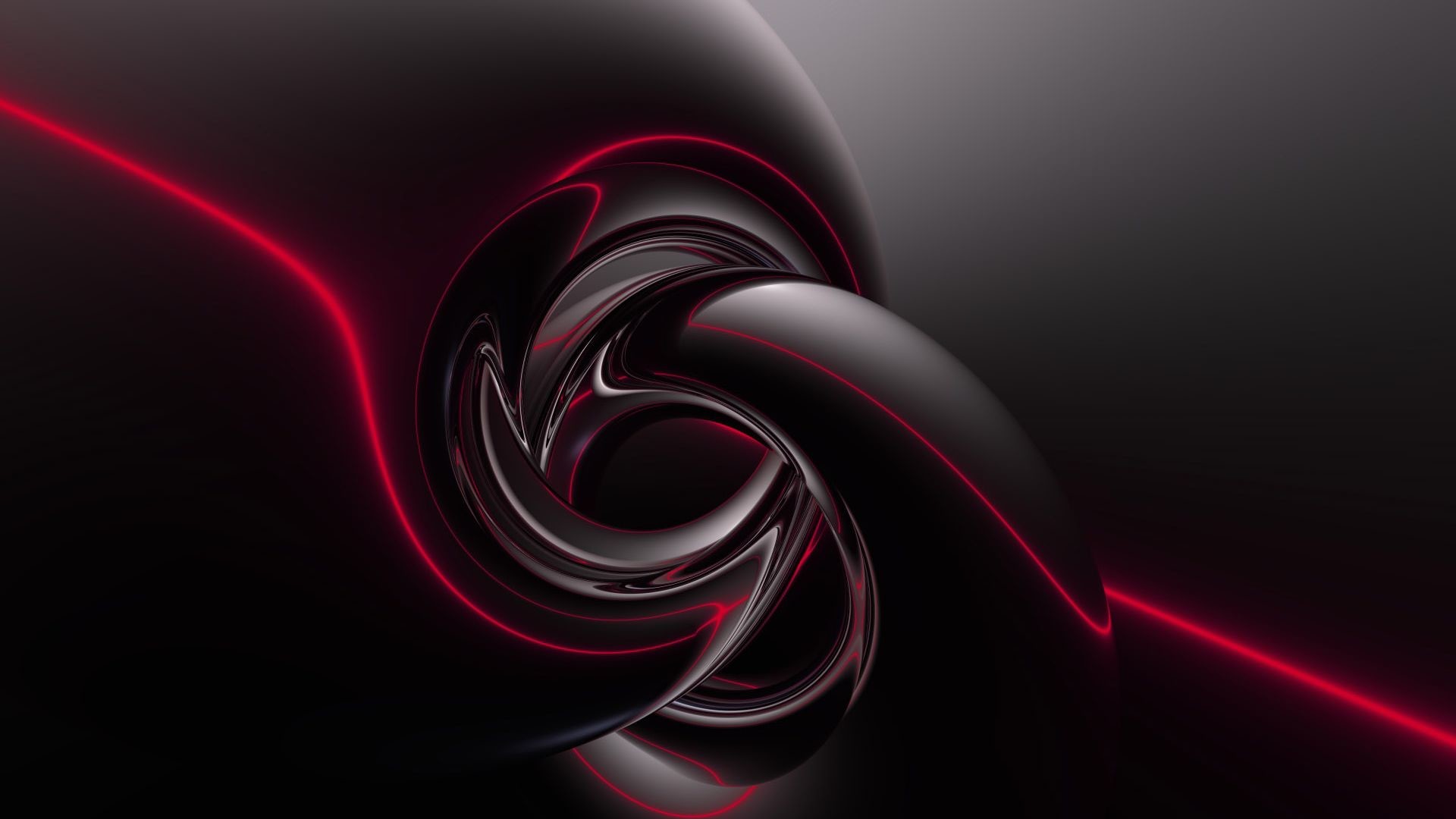 1920x1080 Abstract Red and Black 3D Wallpapar