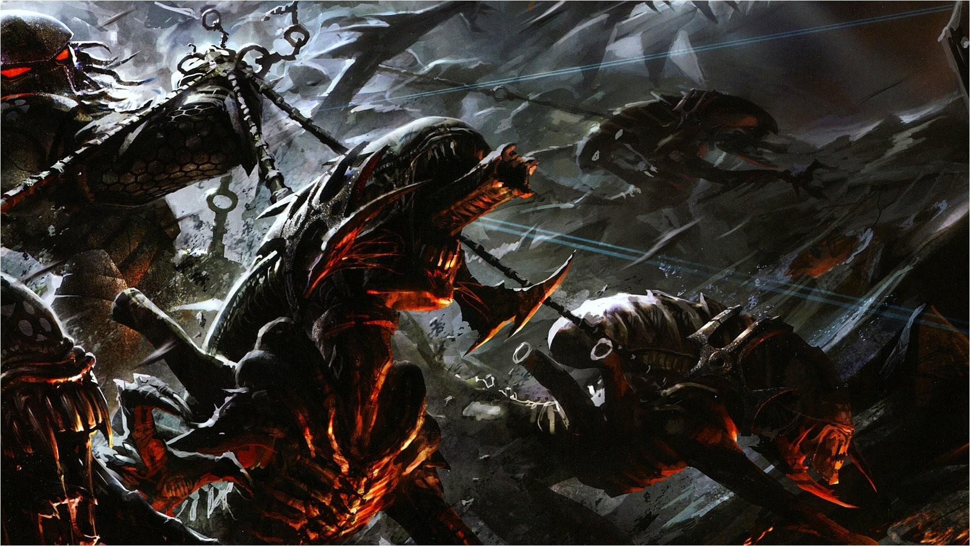 1920x1080 Computerspiele - Aliens Vs. Predator Alien Schlacht Spiel Predator Wallpaper
