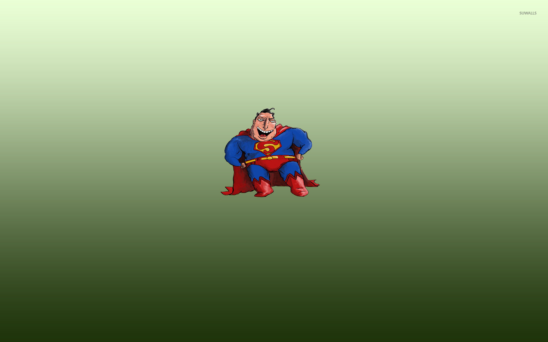 1920x1200 Funny caricature of Superman wallpaper