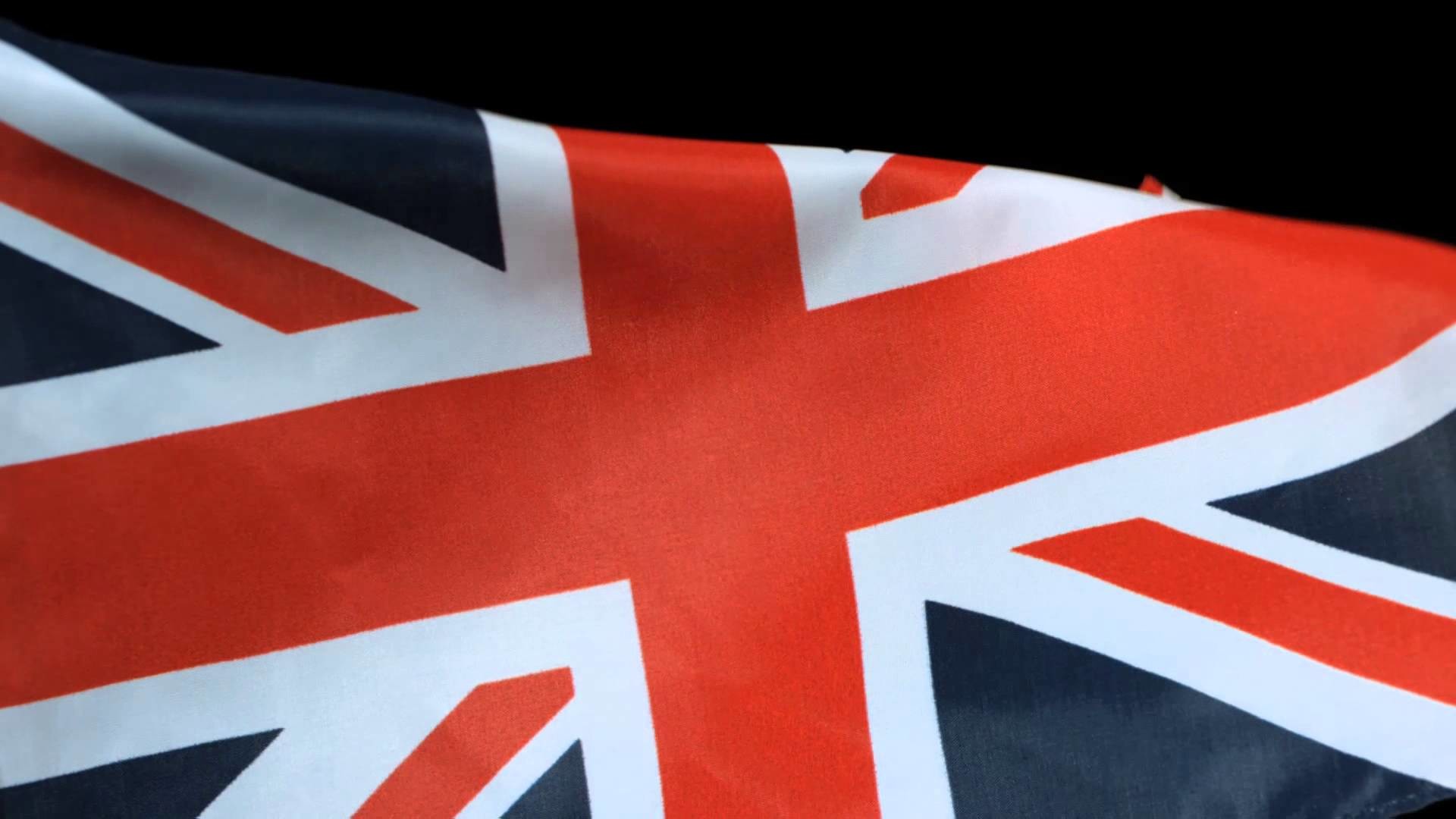 1920x1080 UK Flag Flying Slow Motion United Kingdom Union Jack Waving on High Speed  Video Camera in Slowmo HD