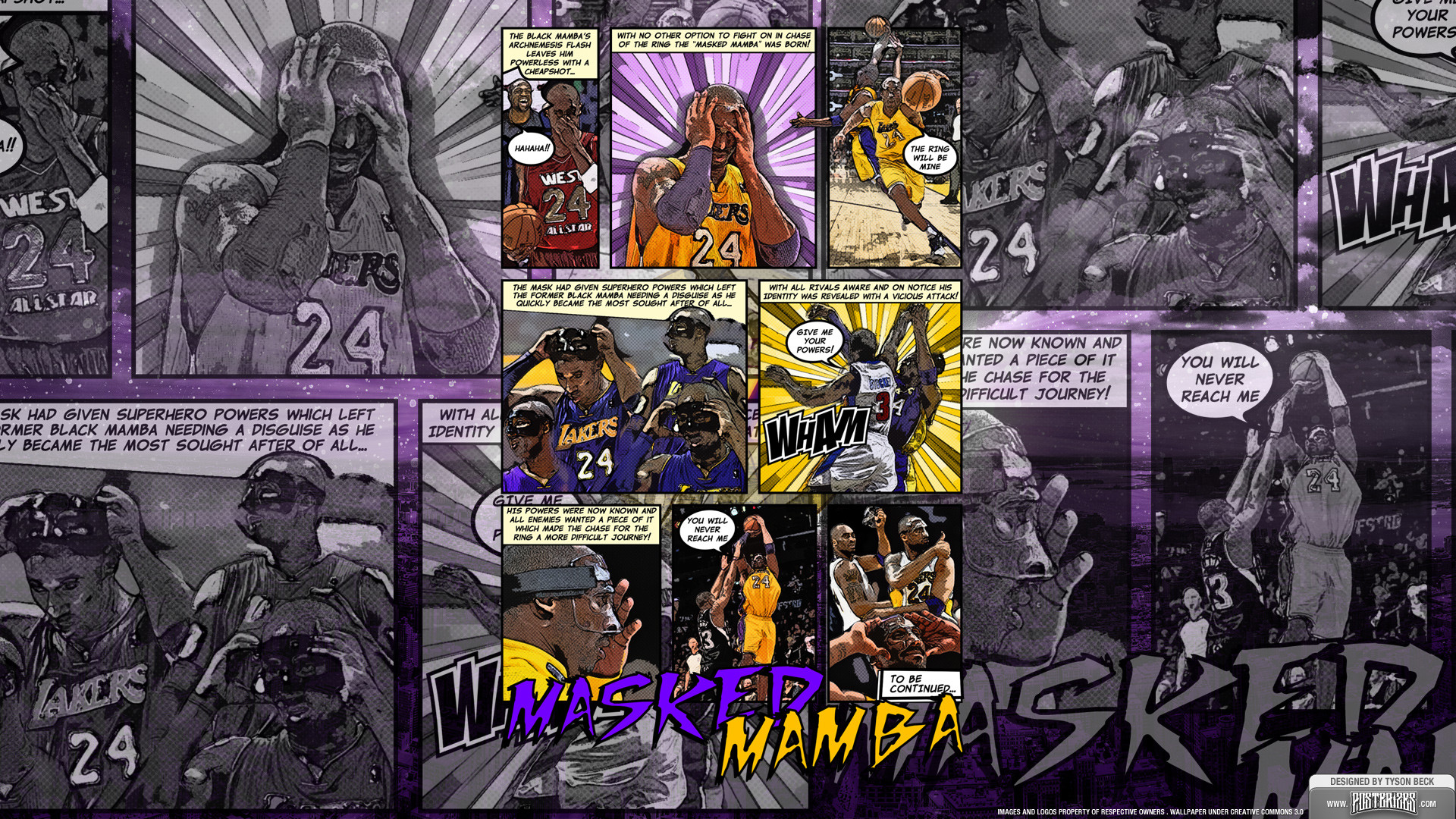 1920x1080 Kobe Bryant the “Masked Mamba” Wallpaper | Posterizes | NBA .