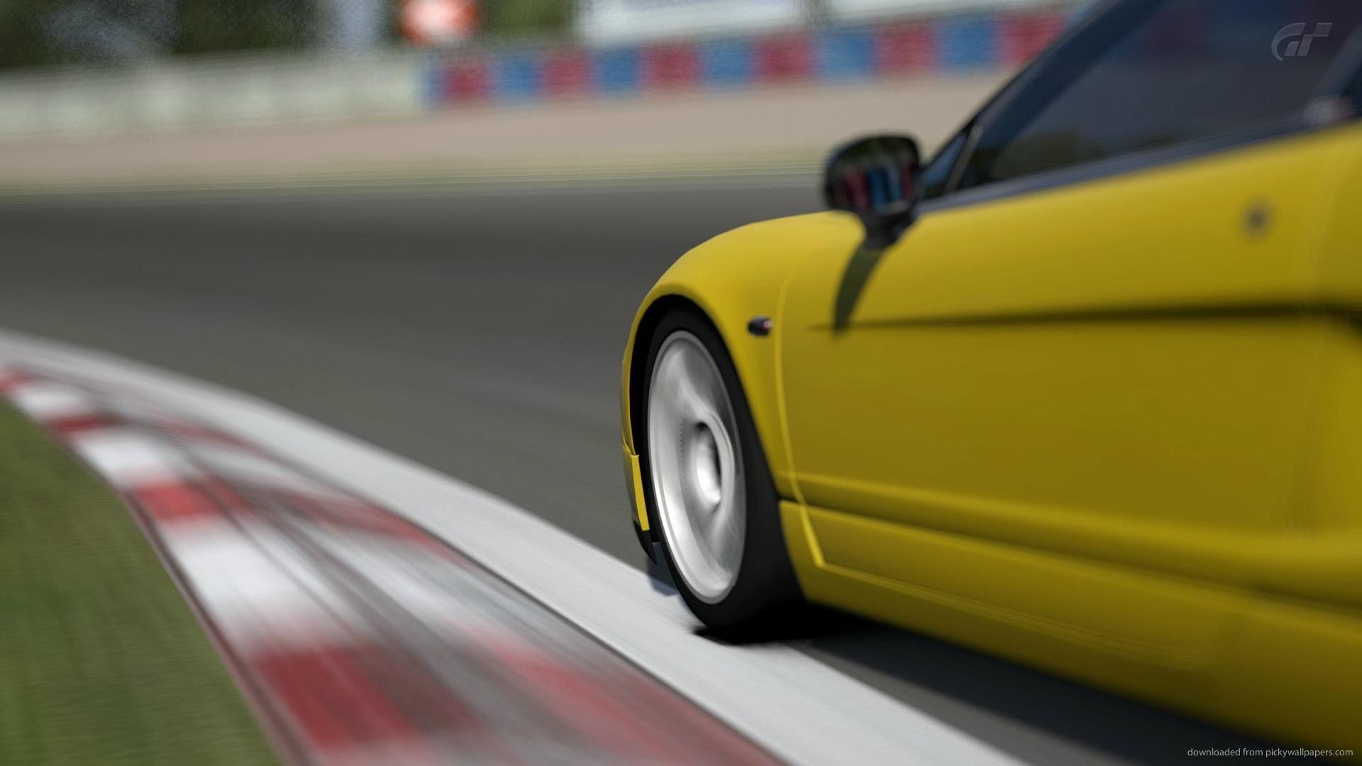1920x1080 2002 Yellow Honda NSX Type R Top Gear picture