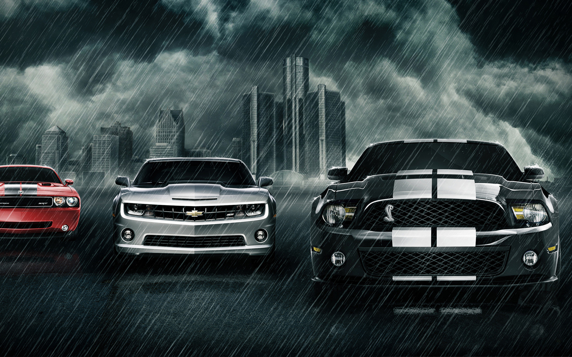 1920x1200 Muscle Cars Wallpaper