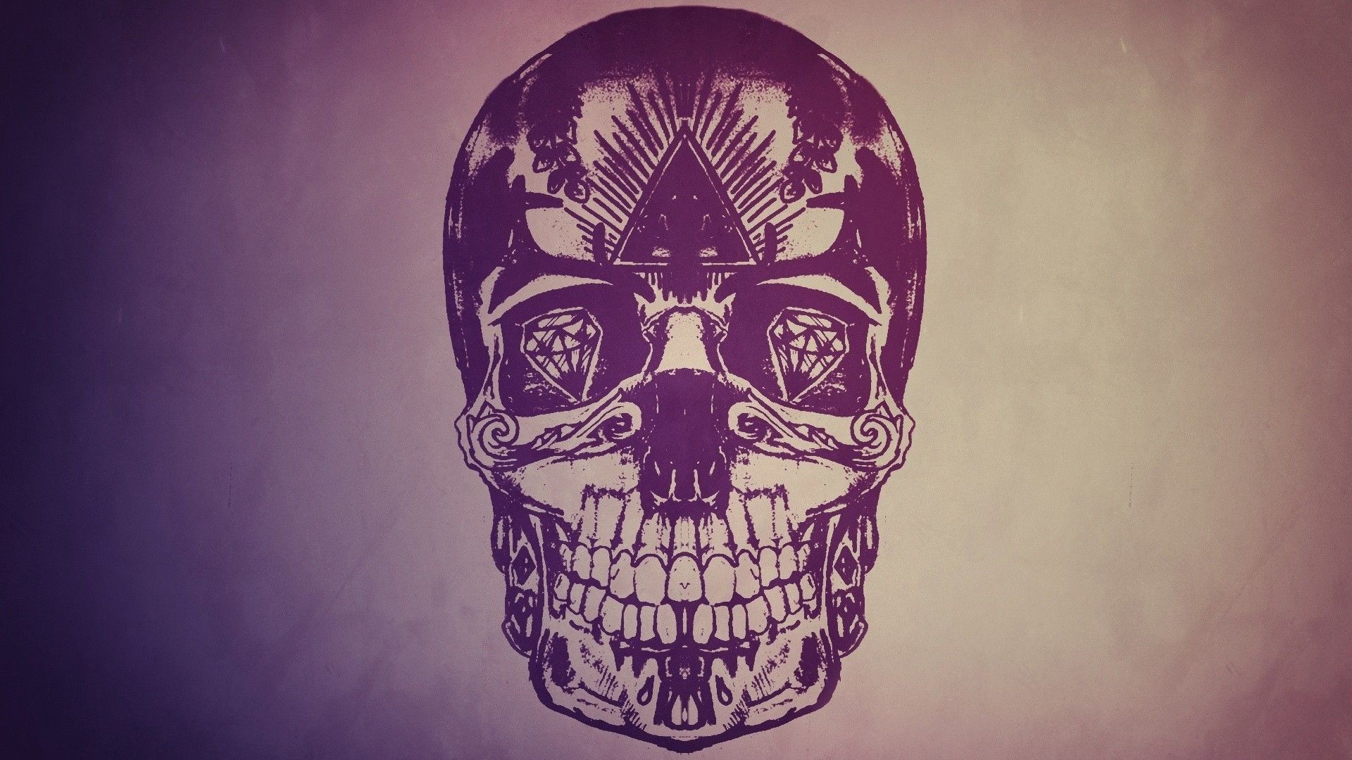 Wallpaper Skull paint colorful bright creative design 2560x1440 QHD  Picture Image