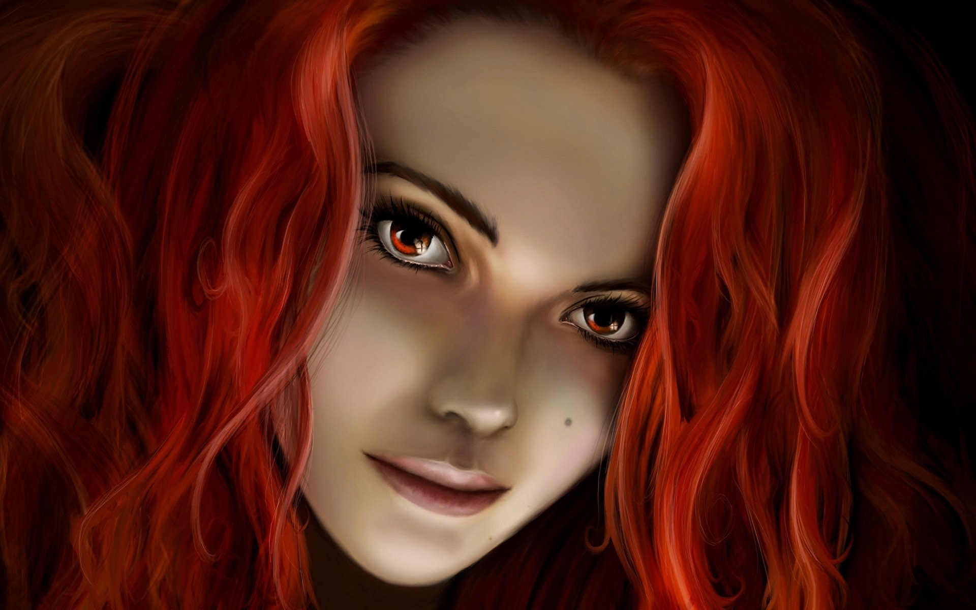 1920x1200 Fantasy girl - Redhead wallpapers and stock photos