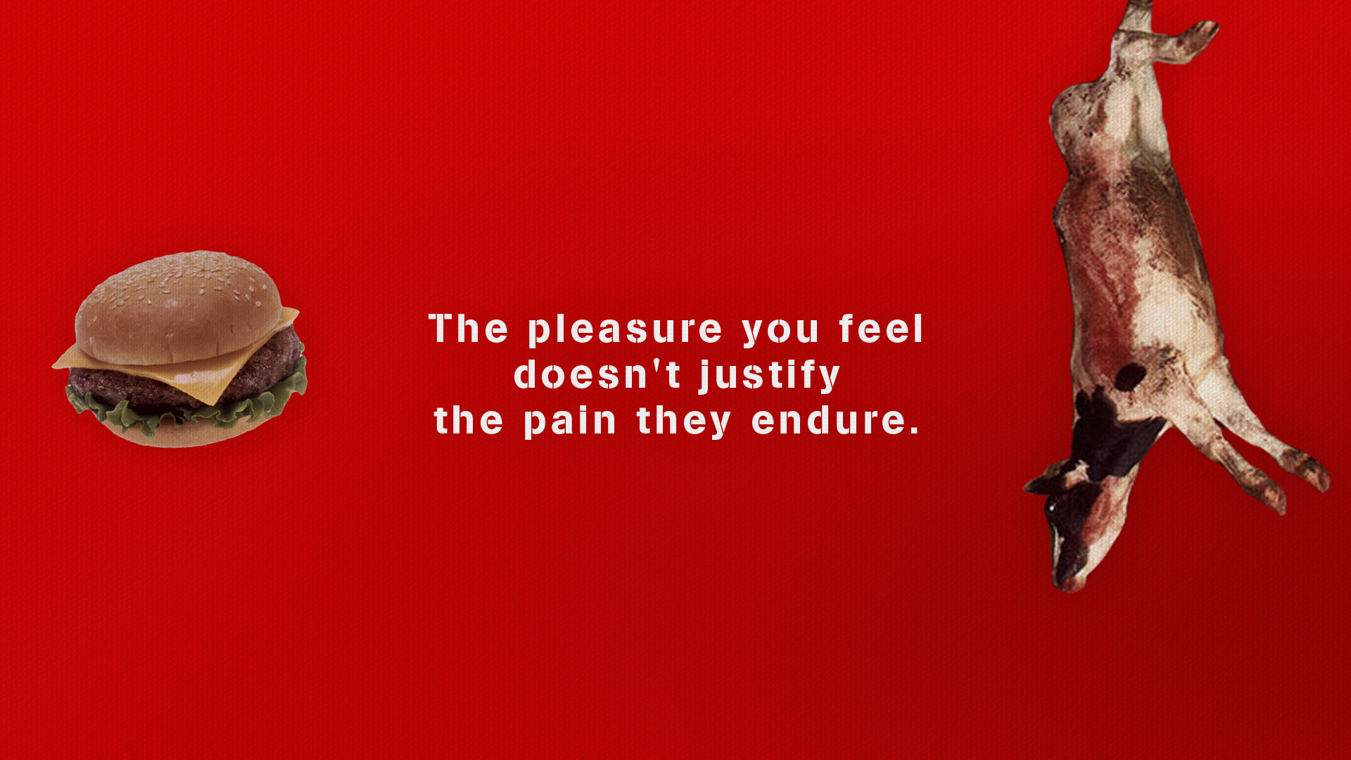 1920x1080 The pleasure you feel doesn't justify the pain they endure