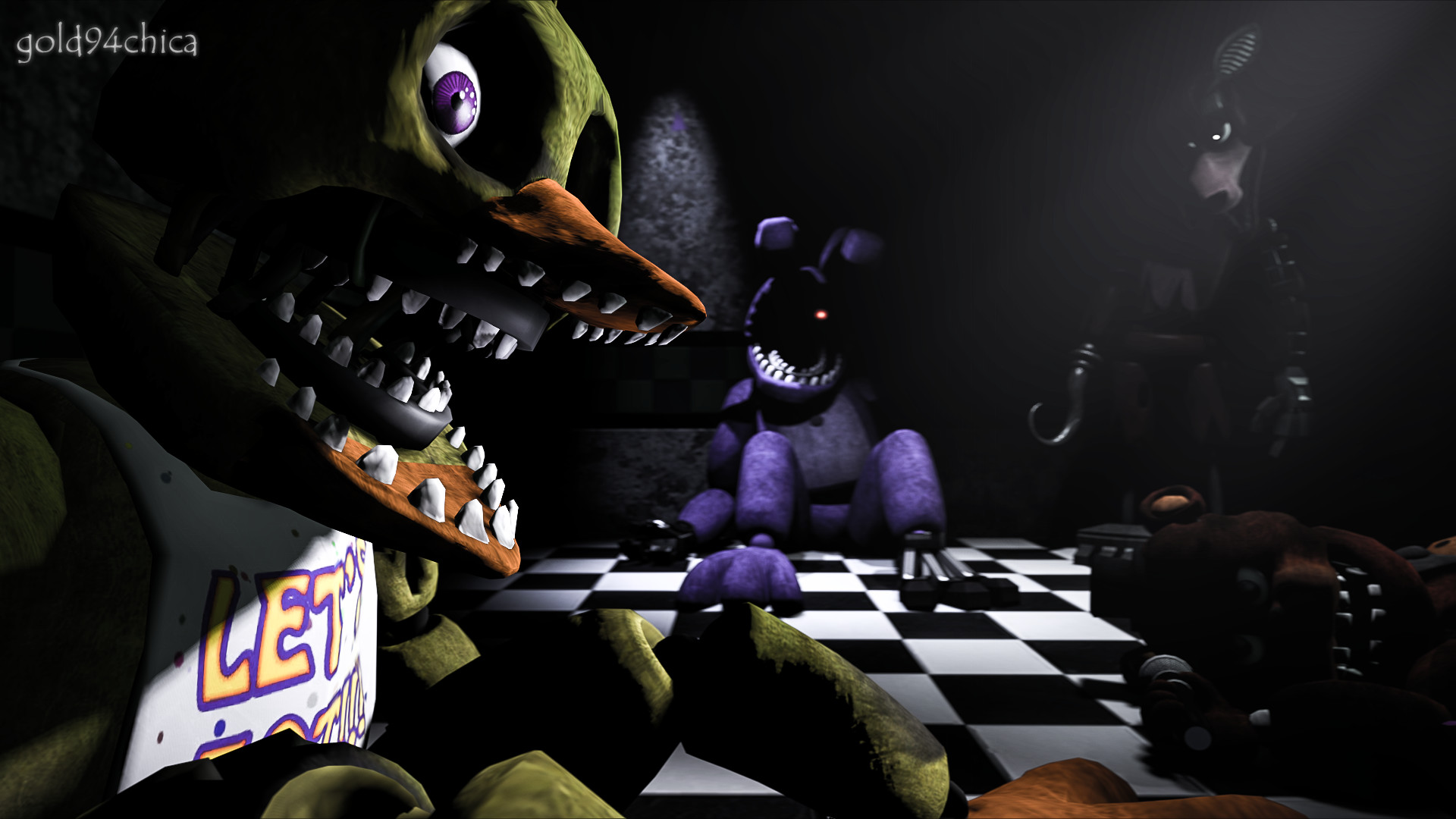 1920x1080 ... Five Nights at Freddy's 2 Wallpaper - Old F, B, C by PeterPack on ...