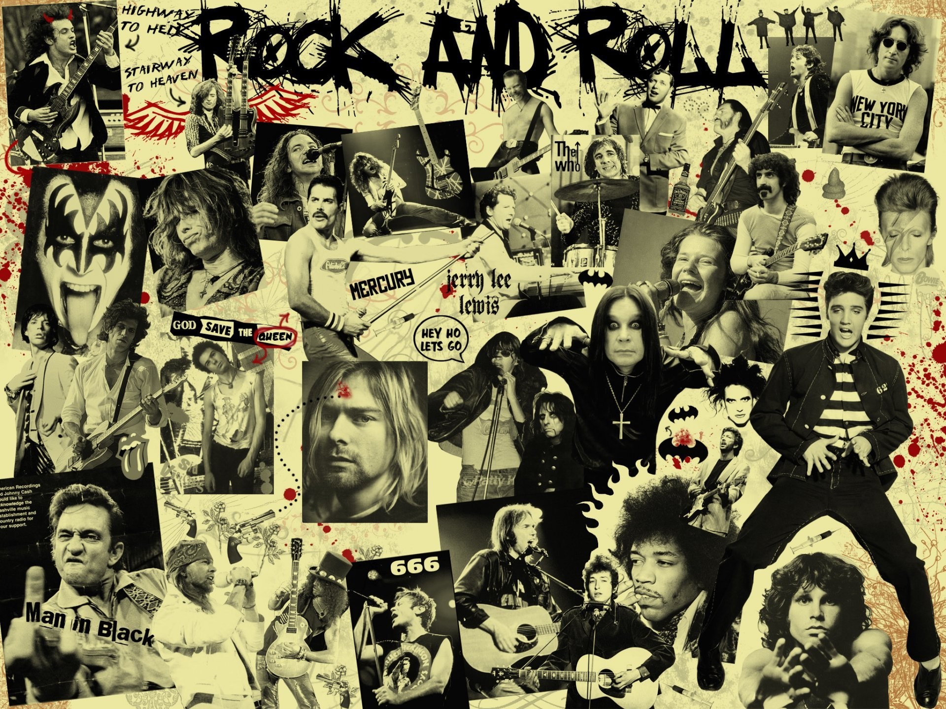 1920x1440 rock and roll music musicians rockers black