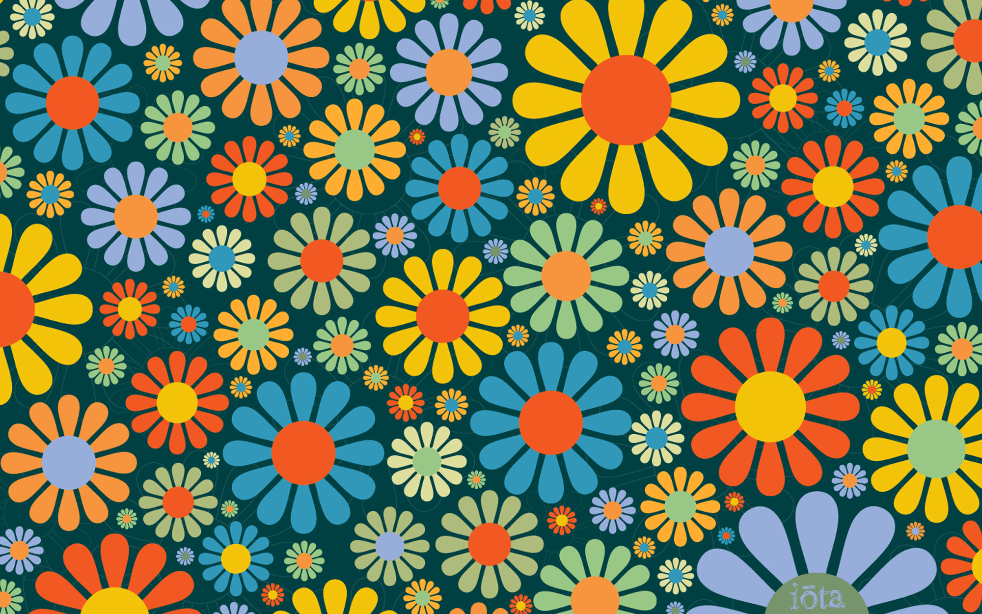 Hippie Fabric Wallpaper and Home Decor  Spoonflower