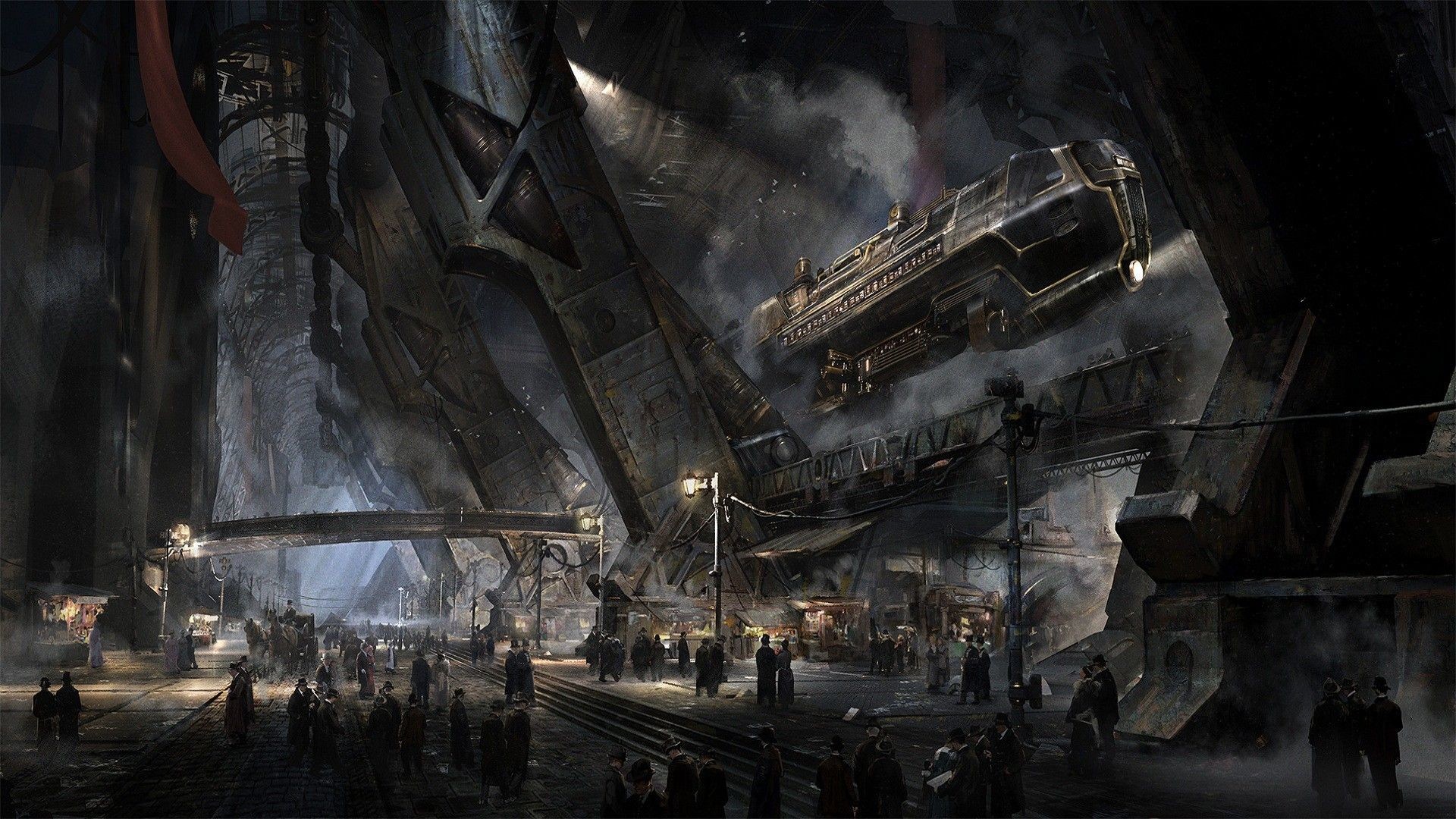 1920x1080 Spaceport Steampunk wallpapers and images - wallpapers, pictures .