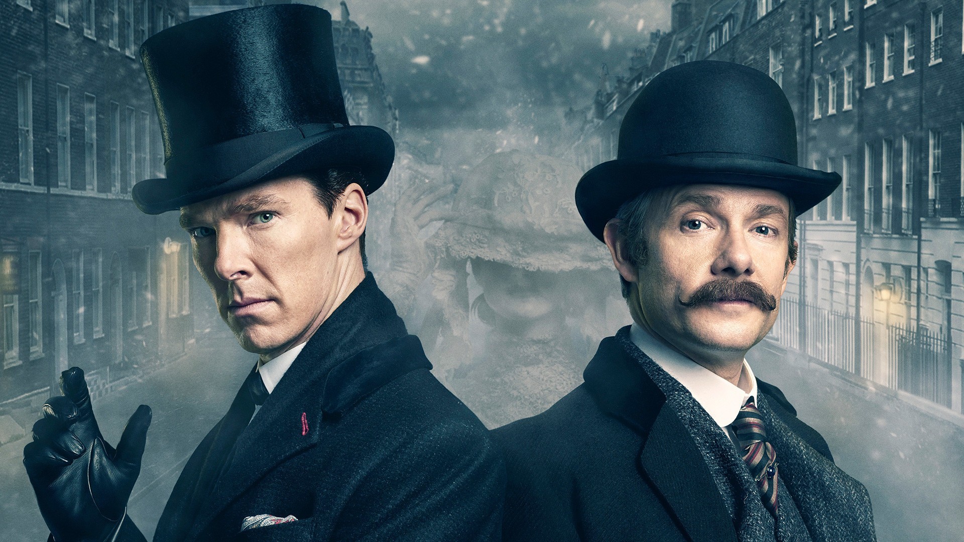 1920x1080 Download Sherlock Benedict Cumberbatch Martin Freeman wallpaper ()