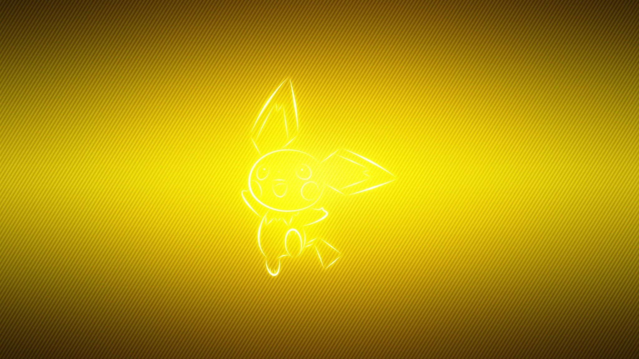 2048x1152  Wallpaper pokemon, yellow, pichu