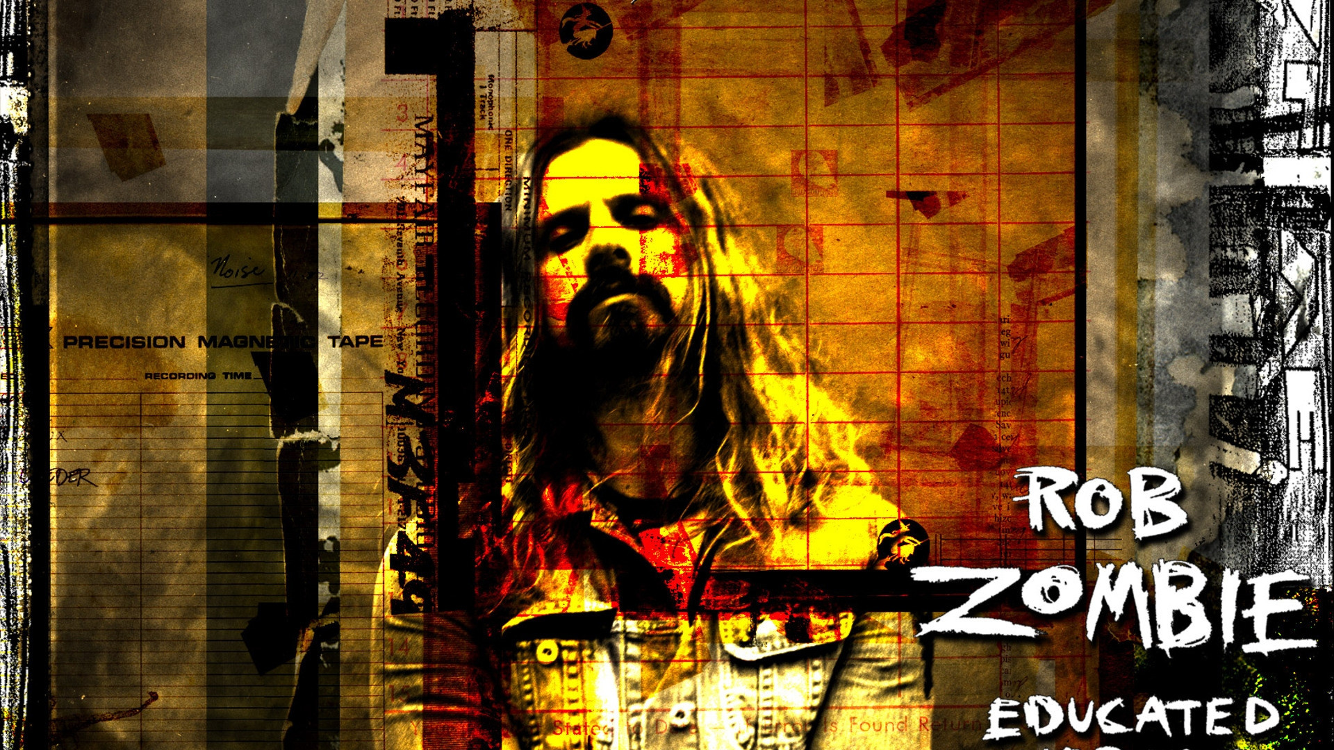 1920x1080 Preview wallpaper rob zombie, graphics, soloist, name, font 