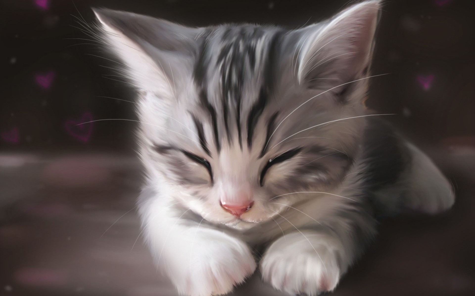 1920x1200 Funny Sleeping Cat Wallpaper