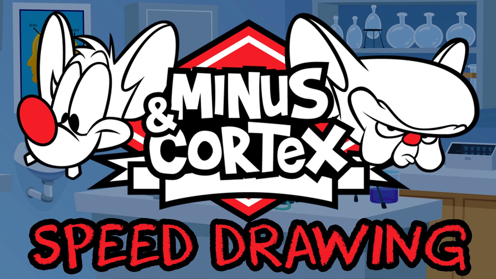 1920x1080 Minus & Cortex ( Pinky and the Brain) - Speed drawing
