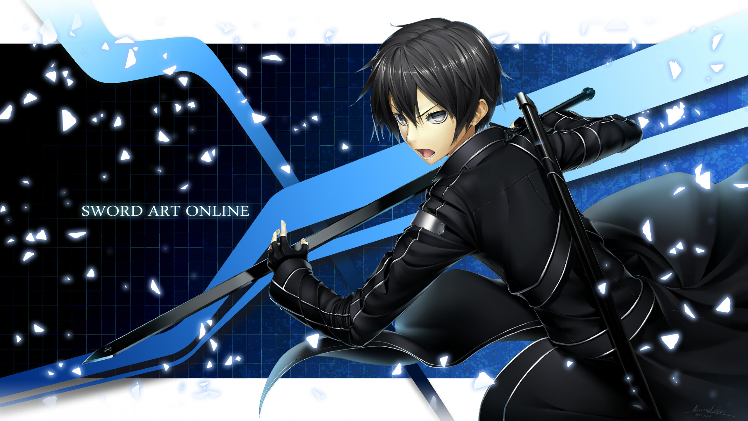 2560x1440 Sword Art Online, Kirito, Sword, Sao