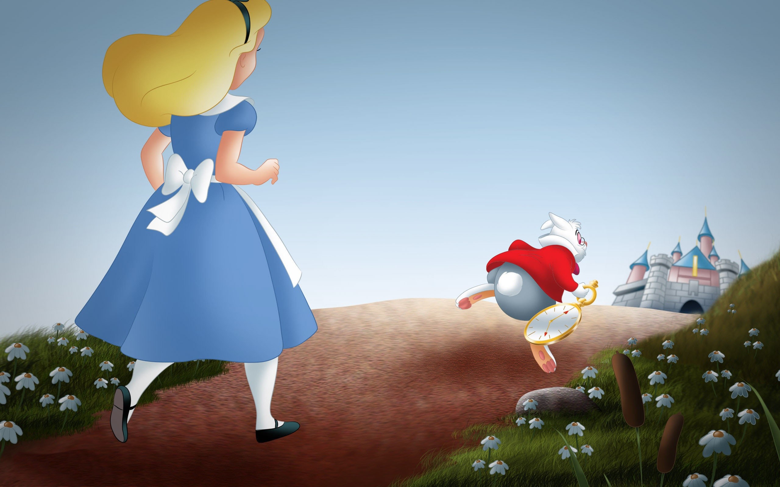 Alice In Wonderland Cartoon Wallpaper.