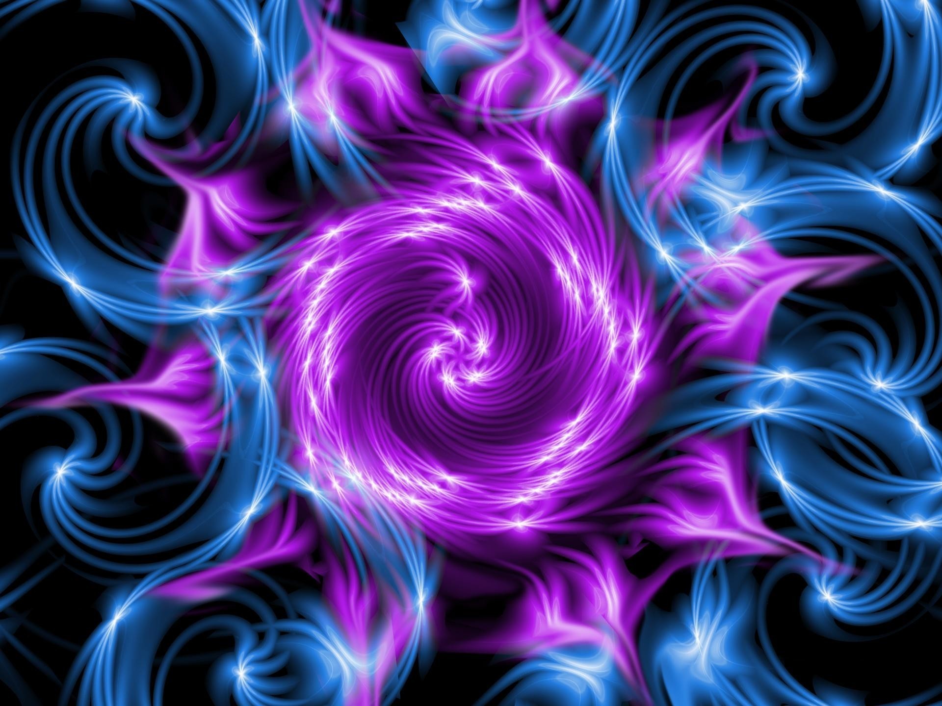 1920x1440 Teal and Purple Hearts | Wallpaper Fractal, Purple wallpapers
