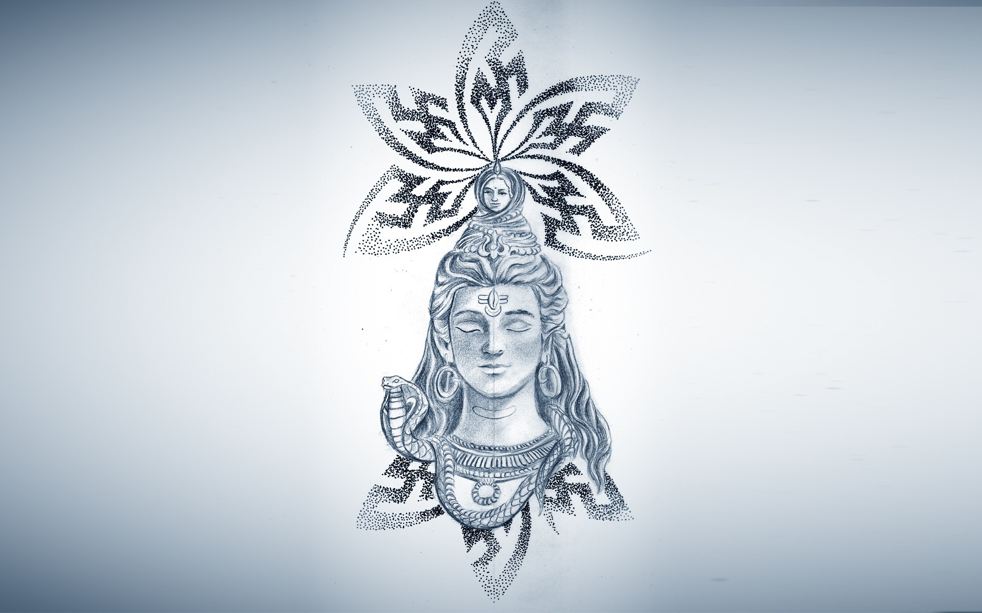 1920x1200 Lord Shiva Tattoo Design