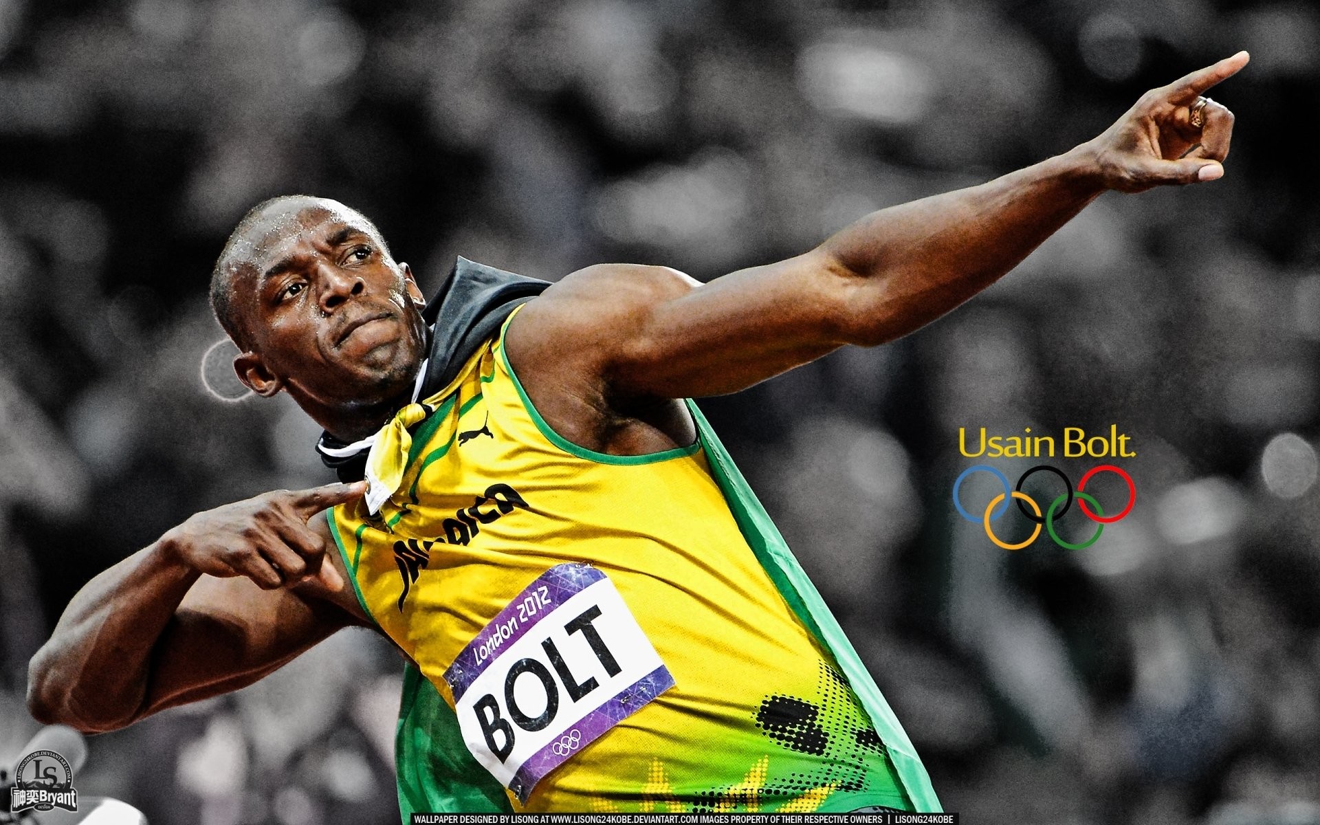 1920x1200 Sports - Usain Bolt Wallpaper