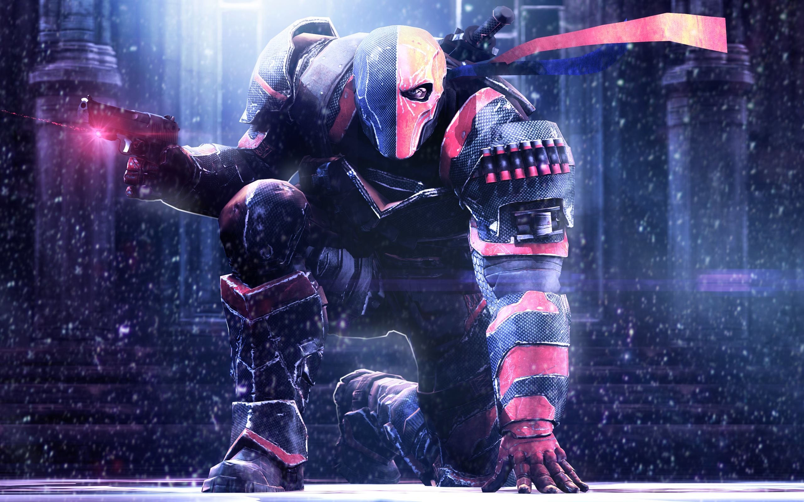 2560x1600 Deathstroke, the character from Batman: Arkham Origins game is listed here  in one 4K wallpaper Â· Download the wallpaper optimized for apply in phones,  ...